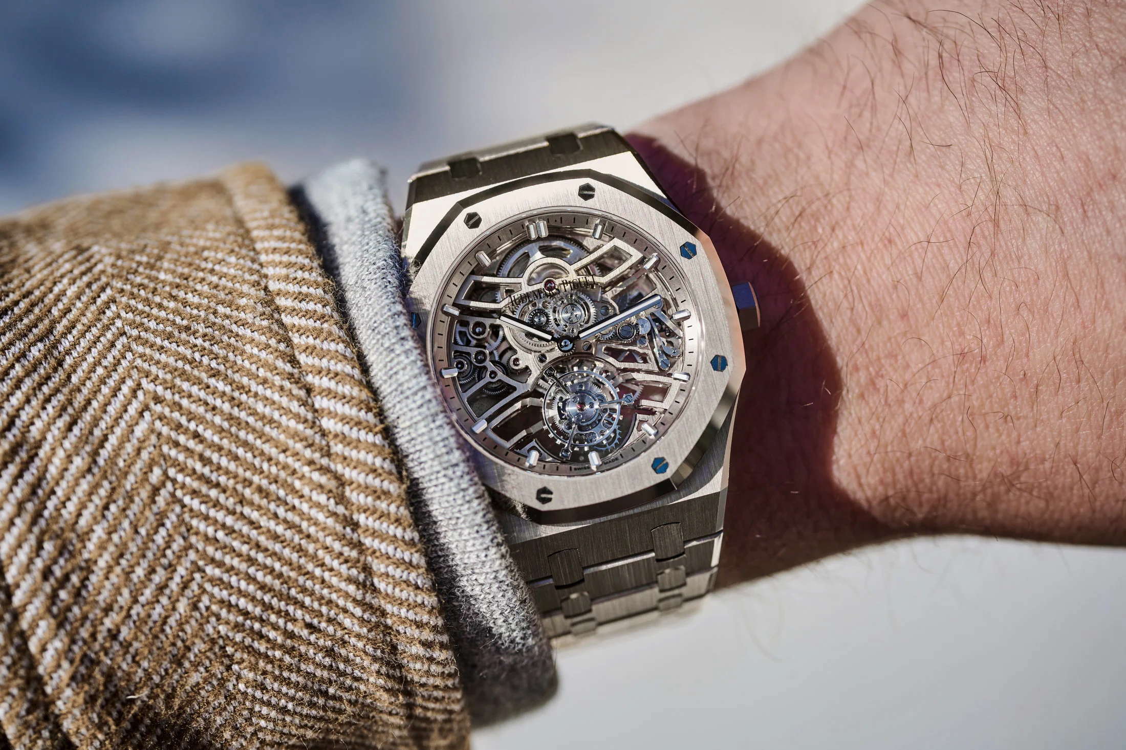 Audemars Piguet Royal Oak Self-Winding Flying Tourbillon Openworked in Sand Gold