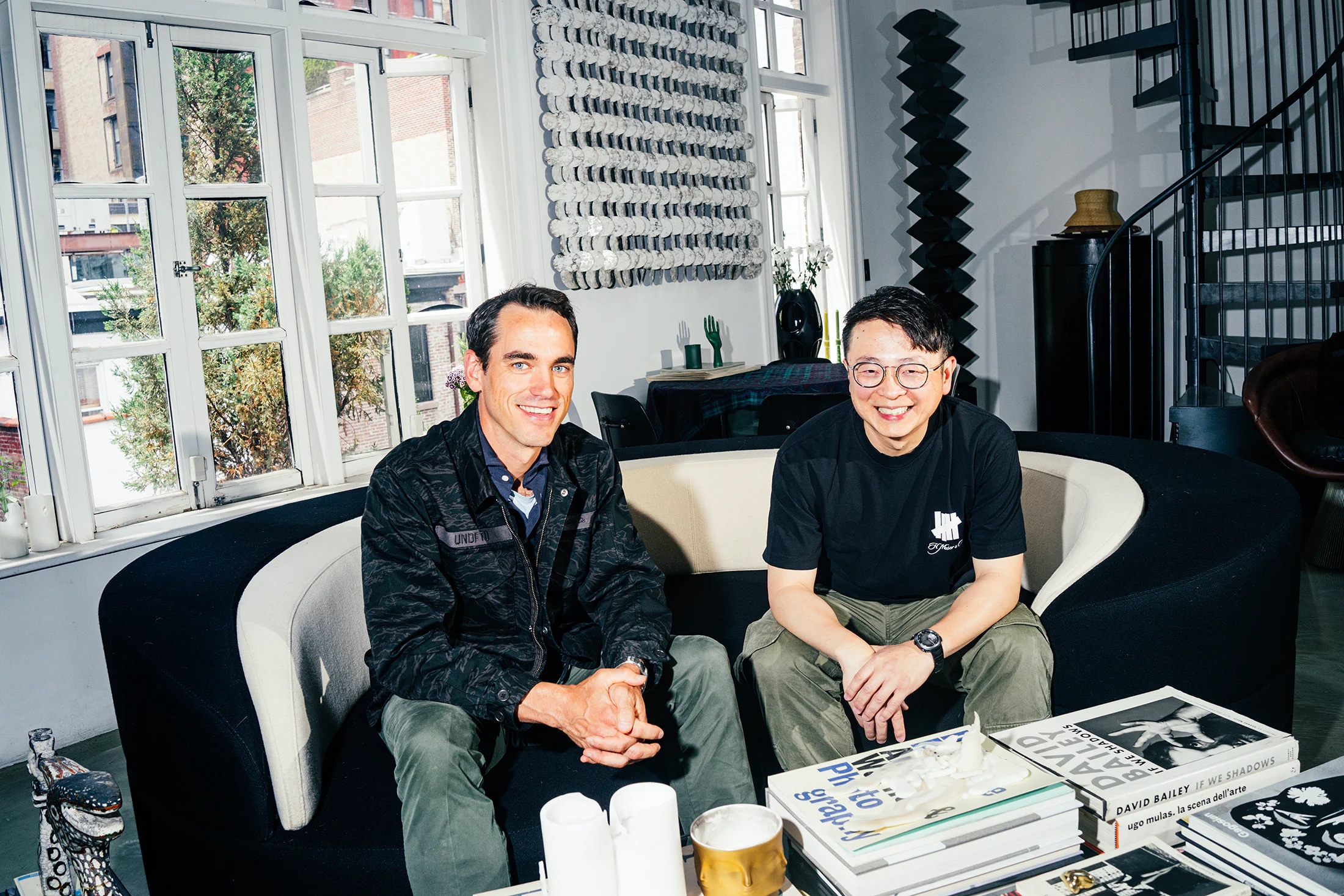 Edouard Meylan, of H. Moser, and Eric Peng Cheng, of Undefeated