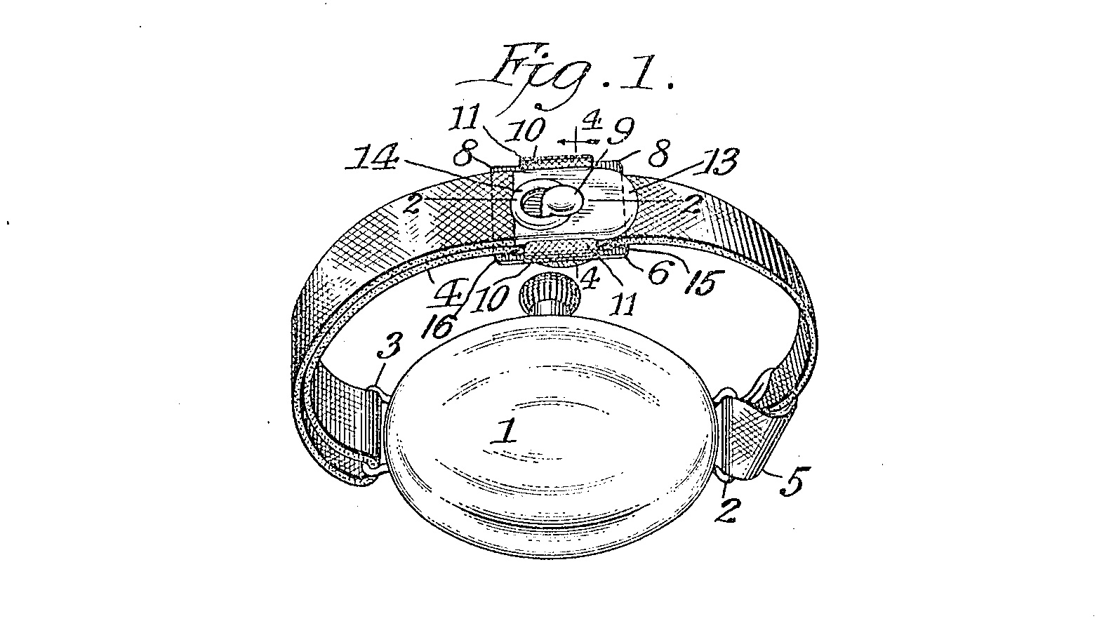 Victor Sence 1917 Patent Wrist Strap Attachment System