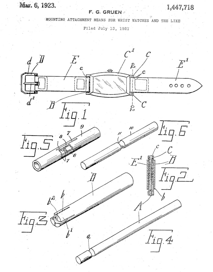 Fred Gruen 1921 Patent