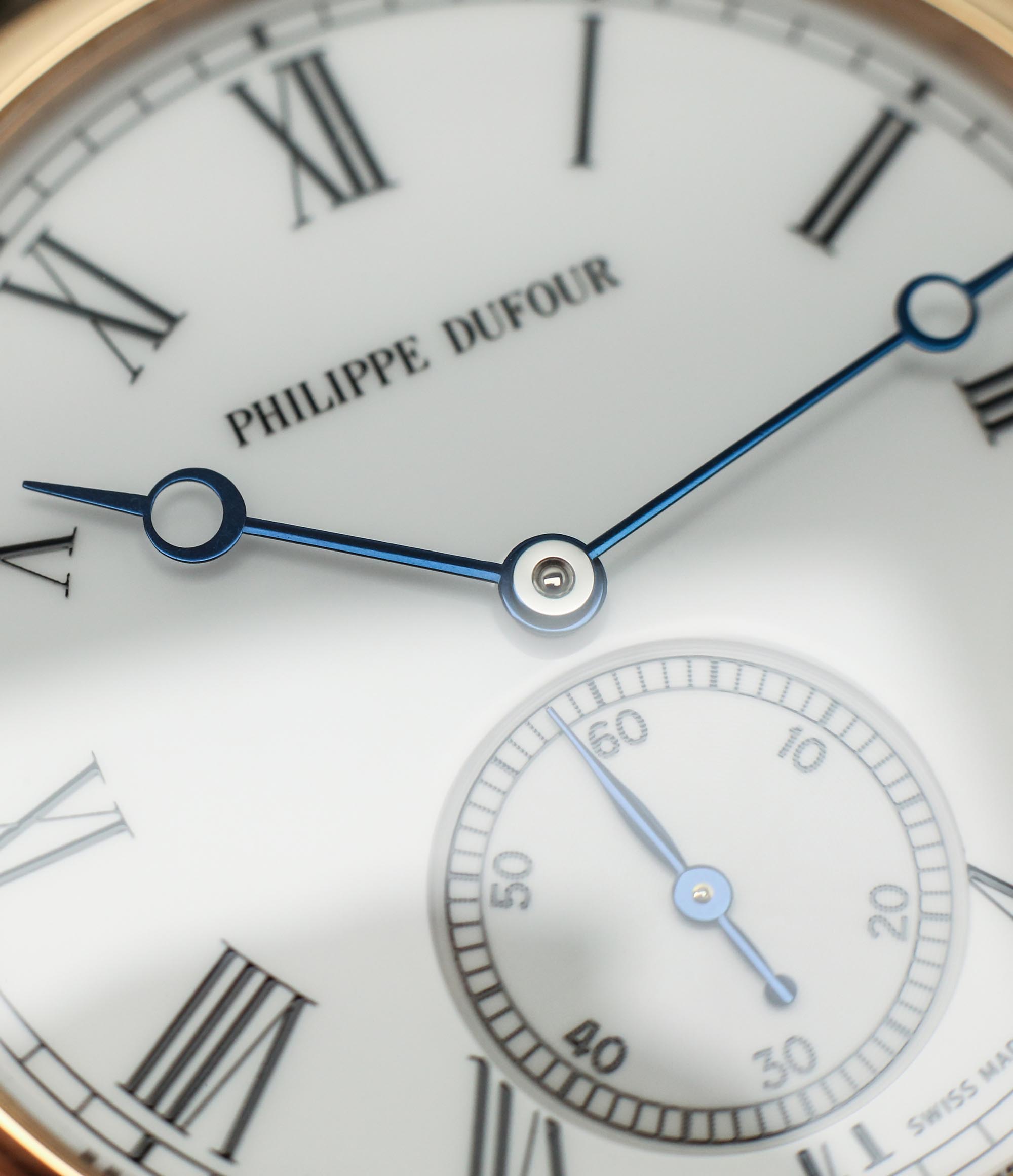 blued steel philippe dufour hands