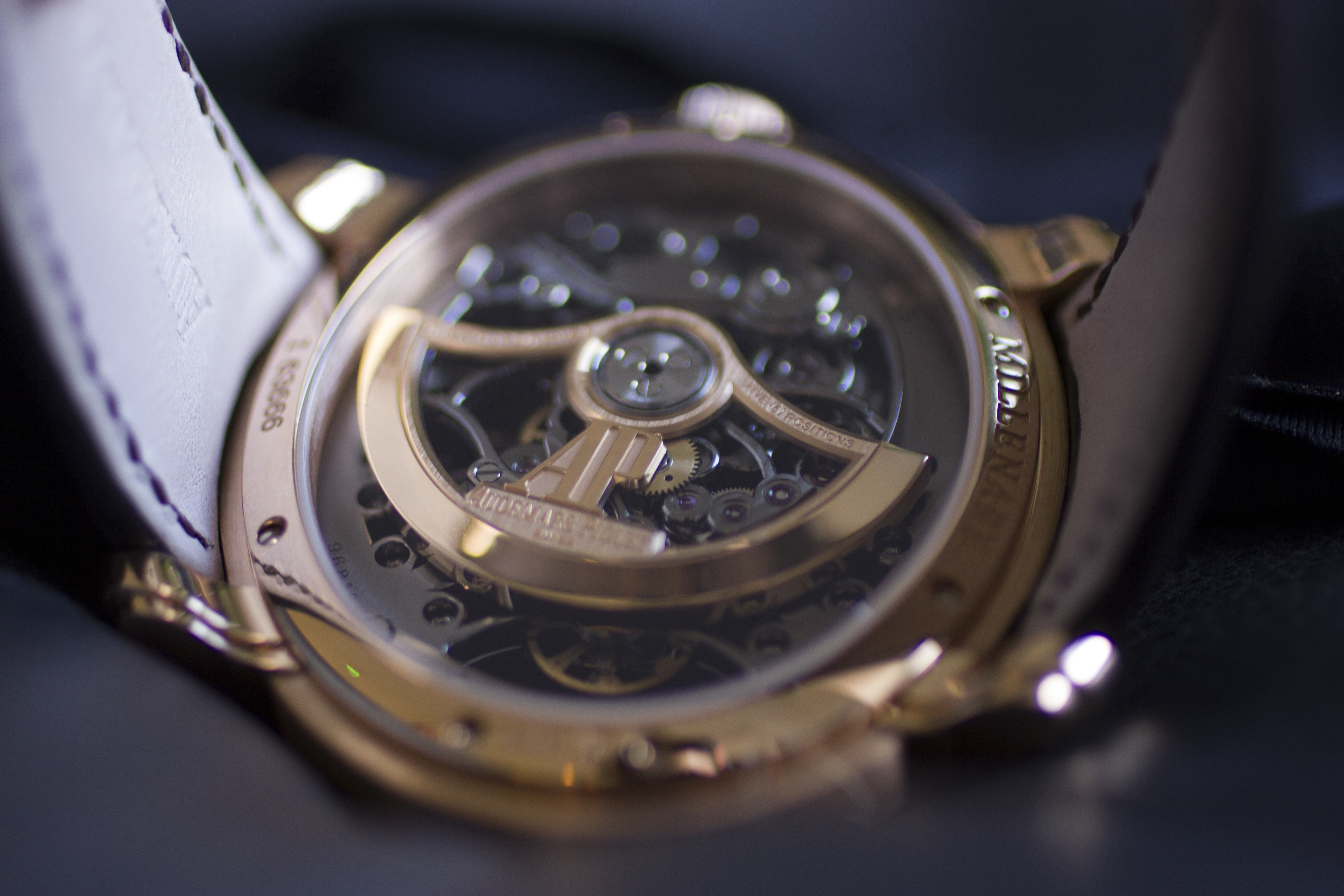 Millenary Openworked movement, rotor highlighted