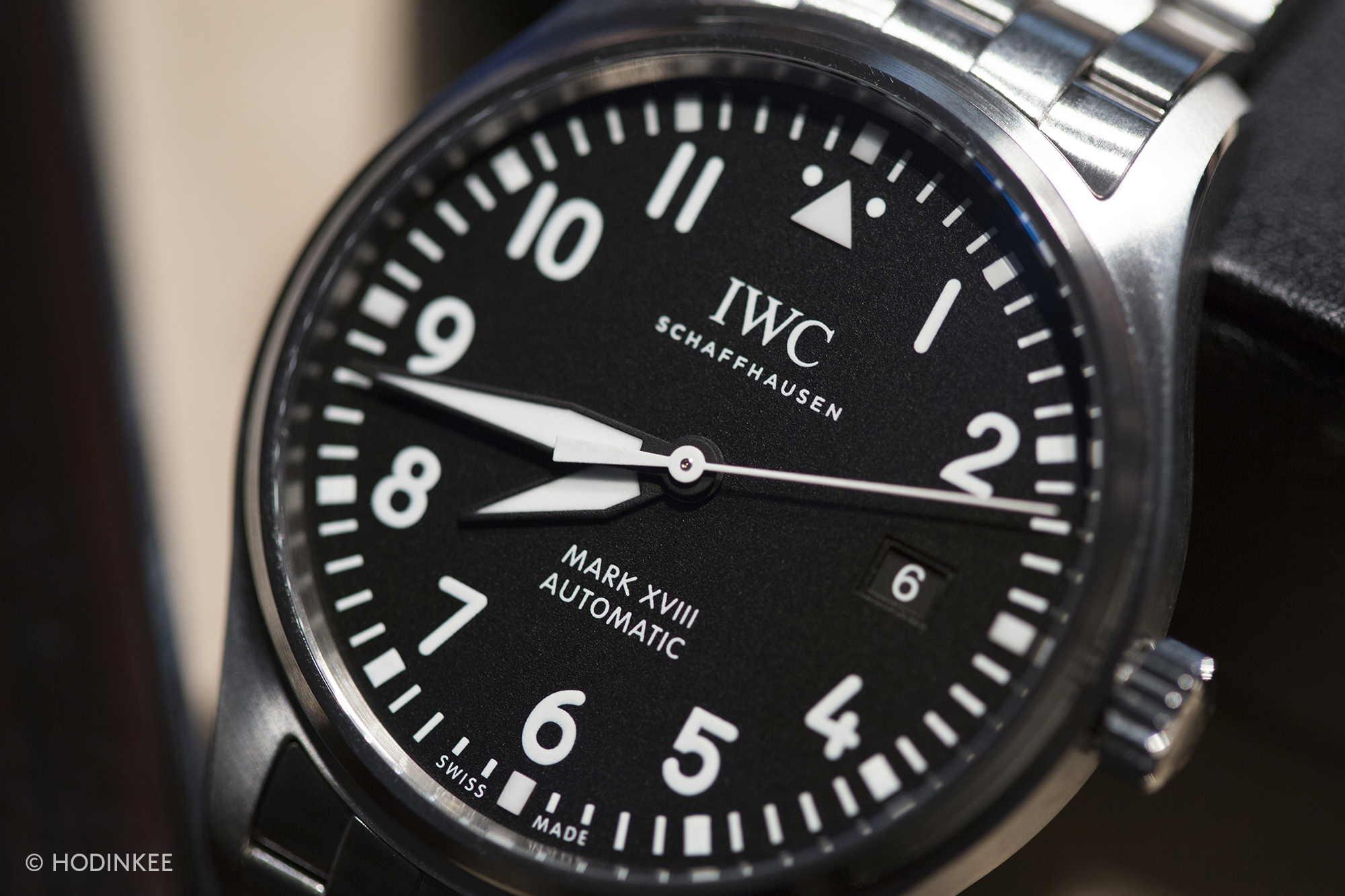 iwc mark xviii dial close up