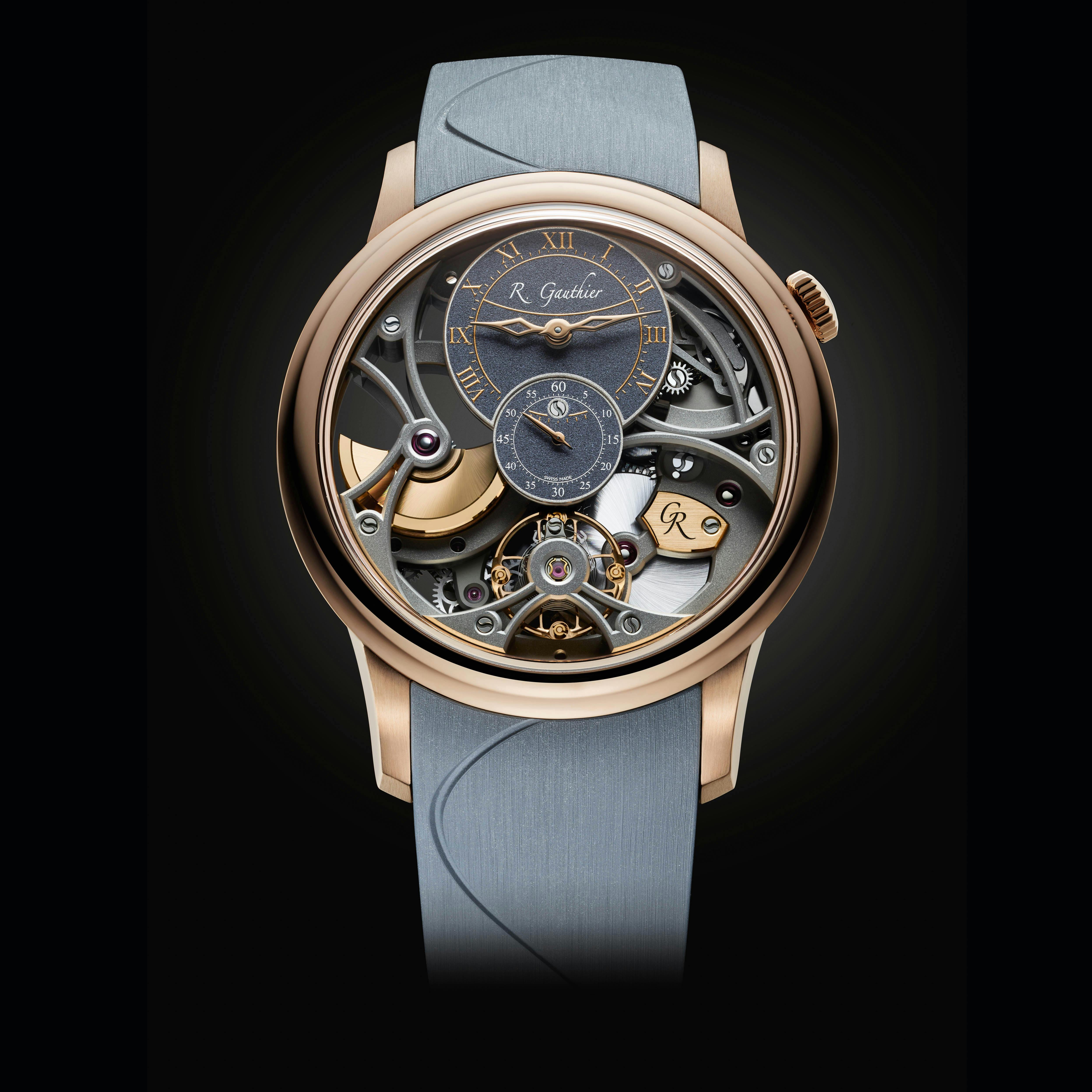 レッドゴールド製のインサイト・マイクロローター・スケルトンのスペシャルオーダーピース