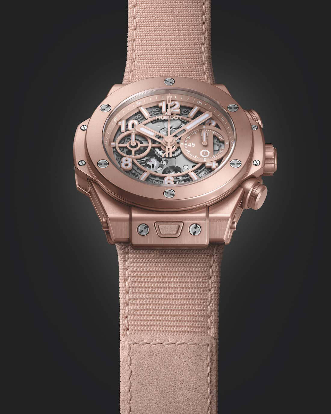 ウブロ ビッグ・バン ミレニアルピンクのベルクロストラップバージョン