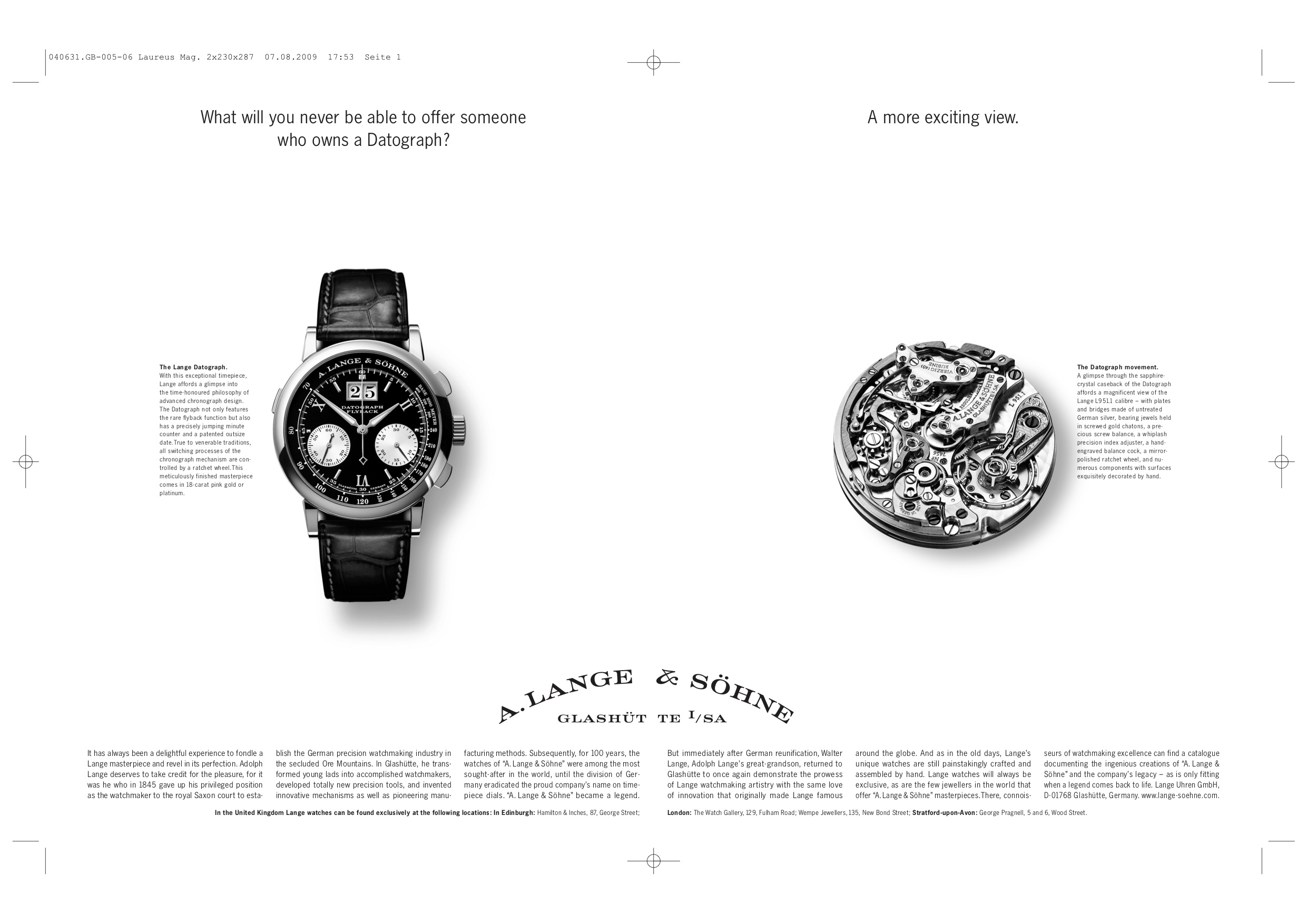 In-Depth: A.ランゲ&ゾーネ 初代ダトグラフを知る - Hodinkee