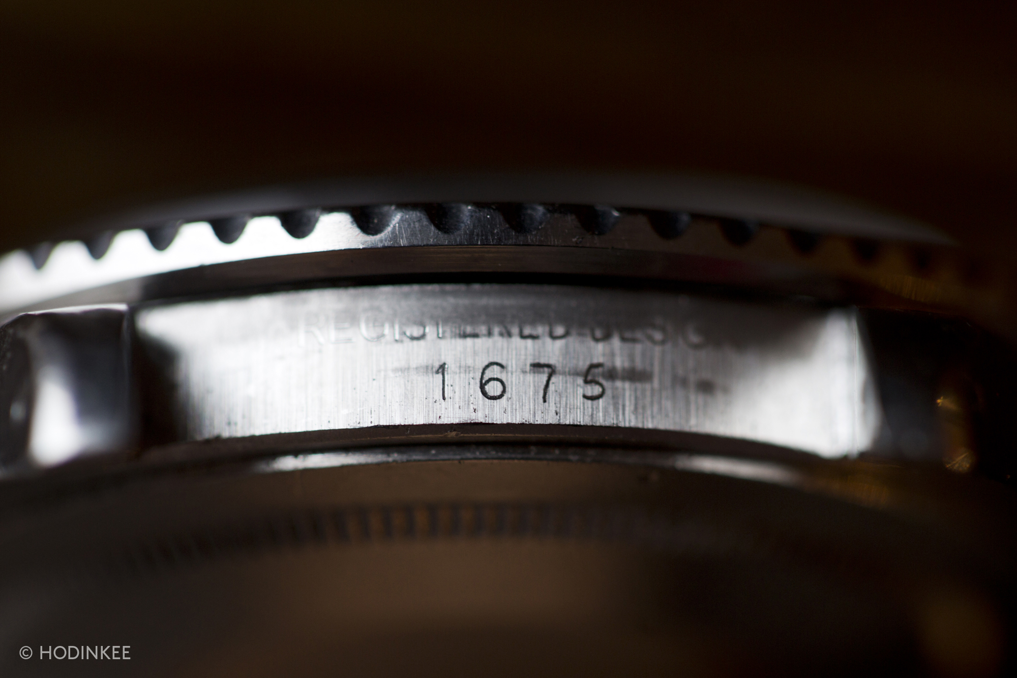 Rolex GMT Master Reference 1675 Engraving