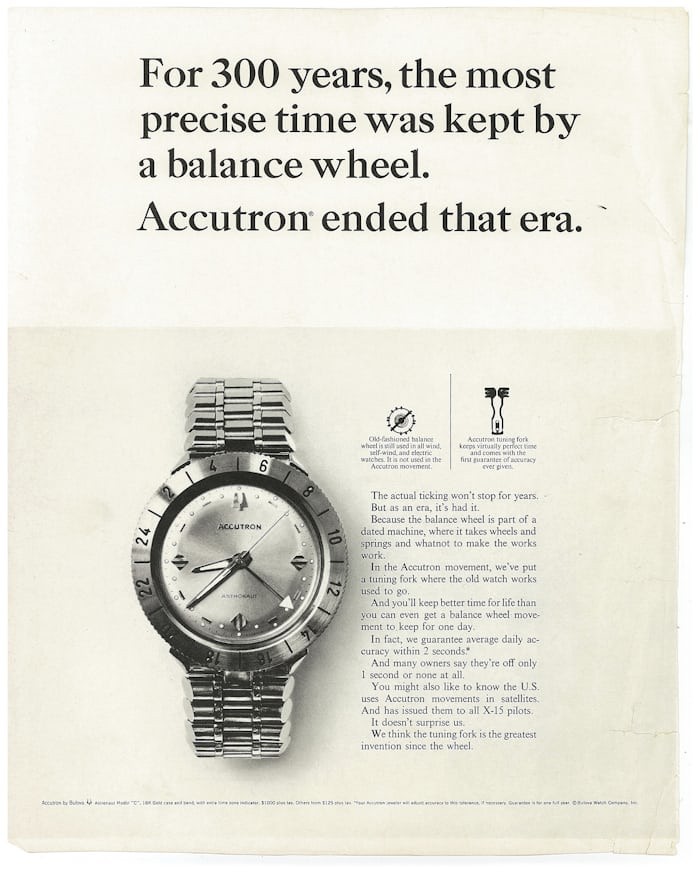 Accutron Astronaut advertisement
