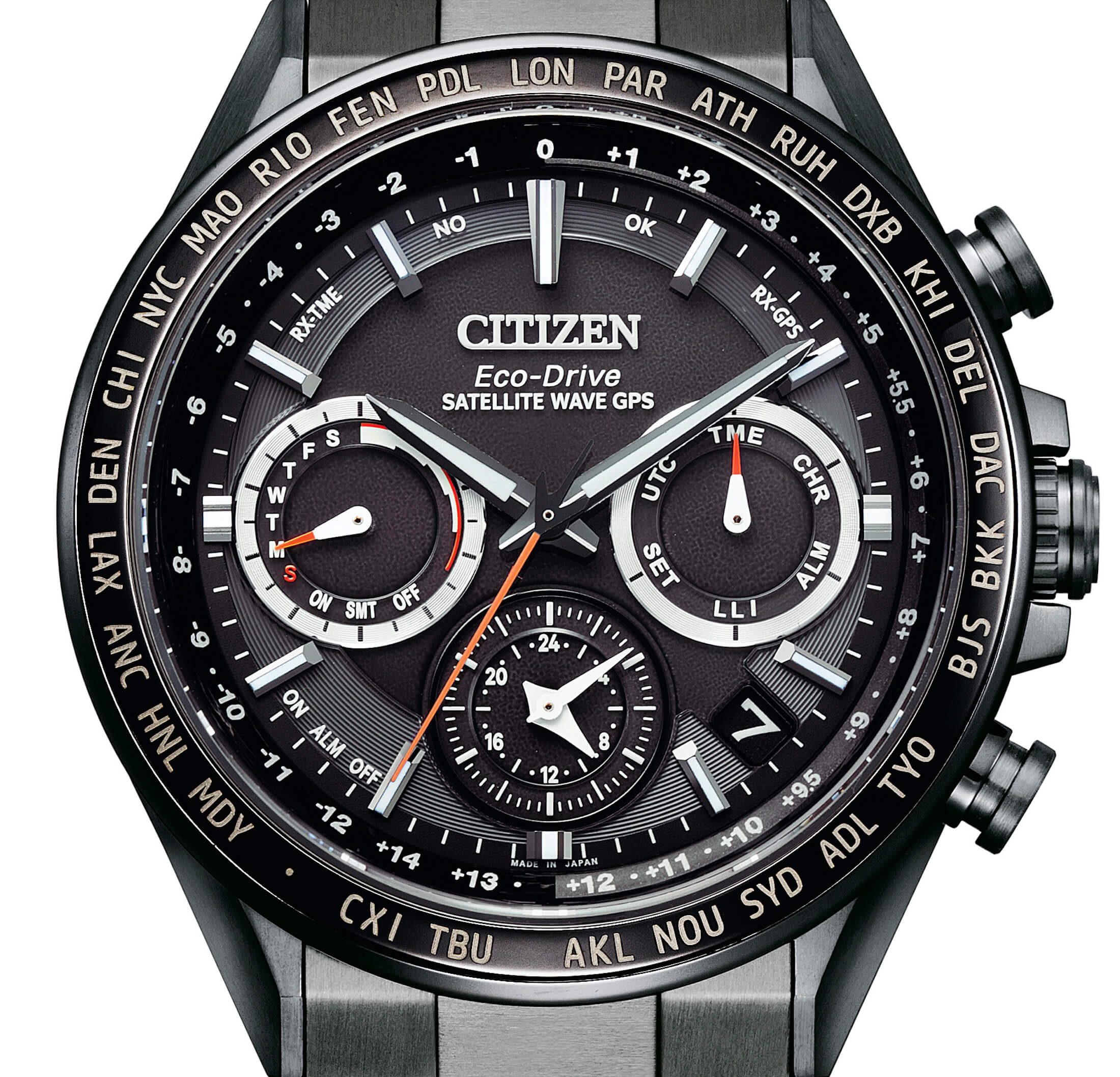 シチズン　アテッサ ACTライン F950のクローズアップ