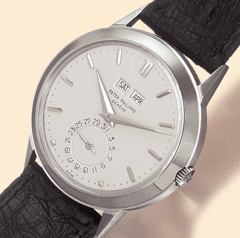 senza luna patek philippe 3448 white gold