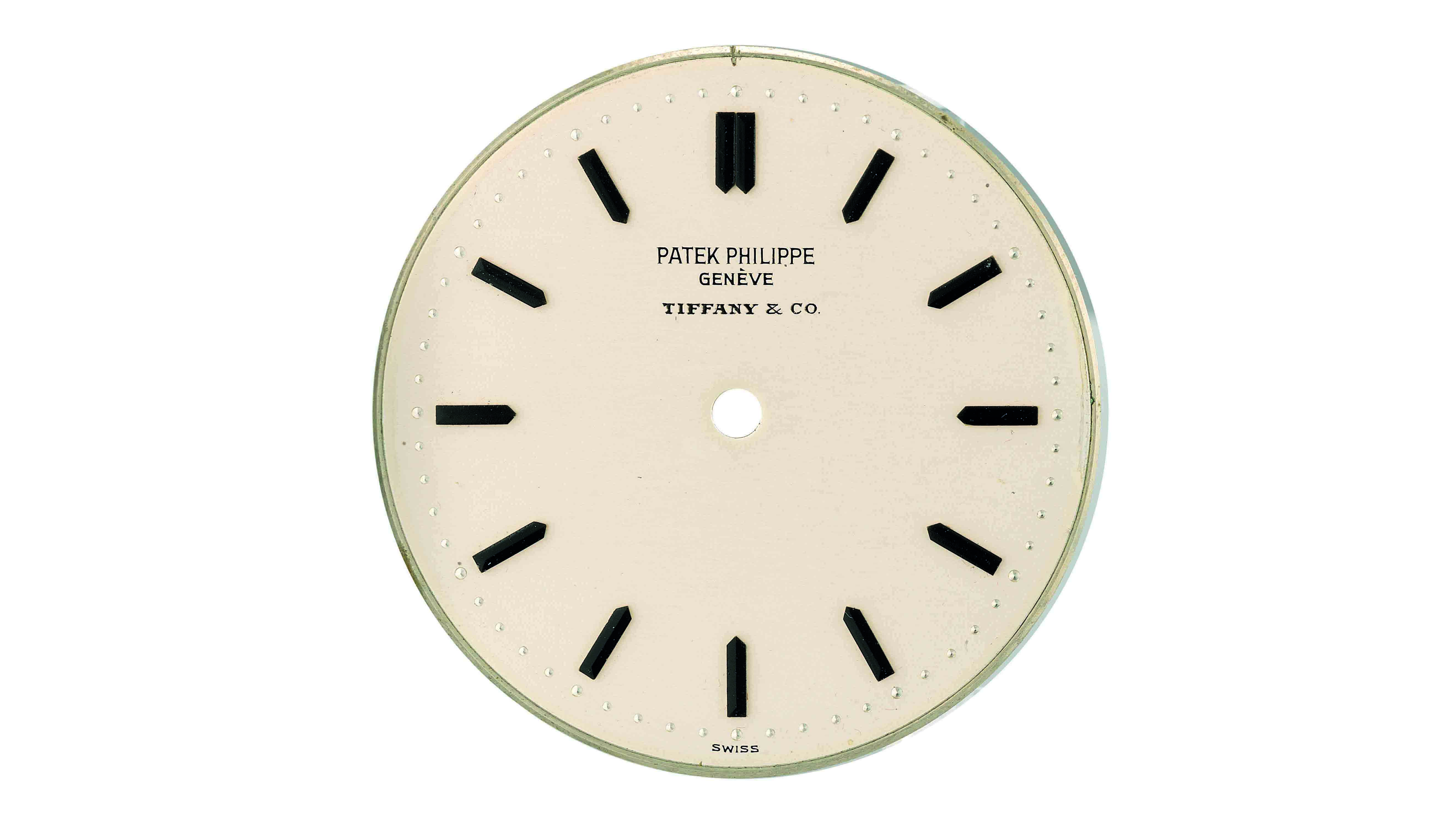 Tiffany-stamped Ref. 2524/1 dial patek philippe