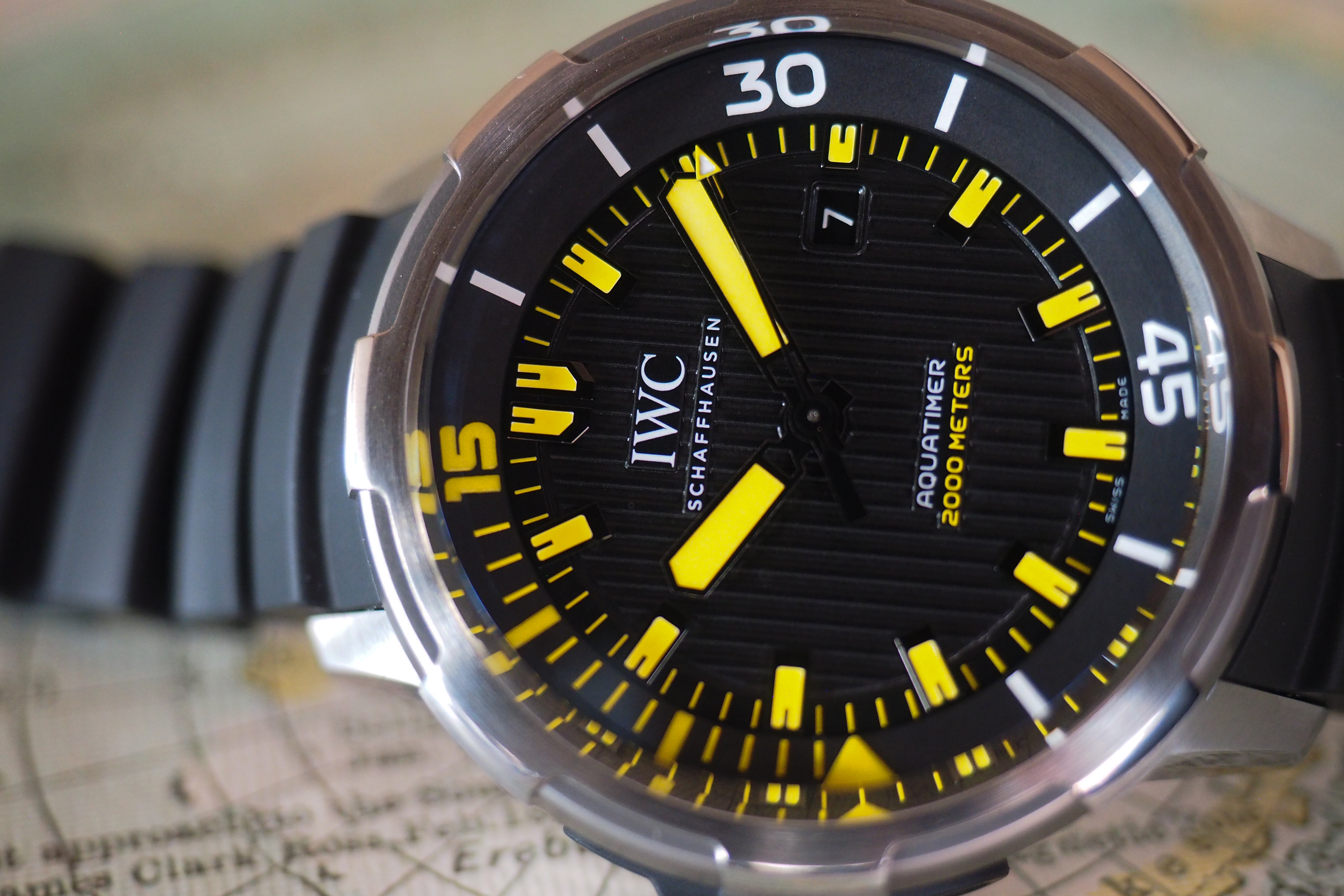 IWC Automatic Aquatimer 2,000 Meters Dial