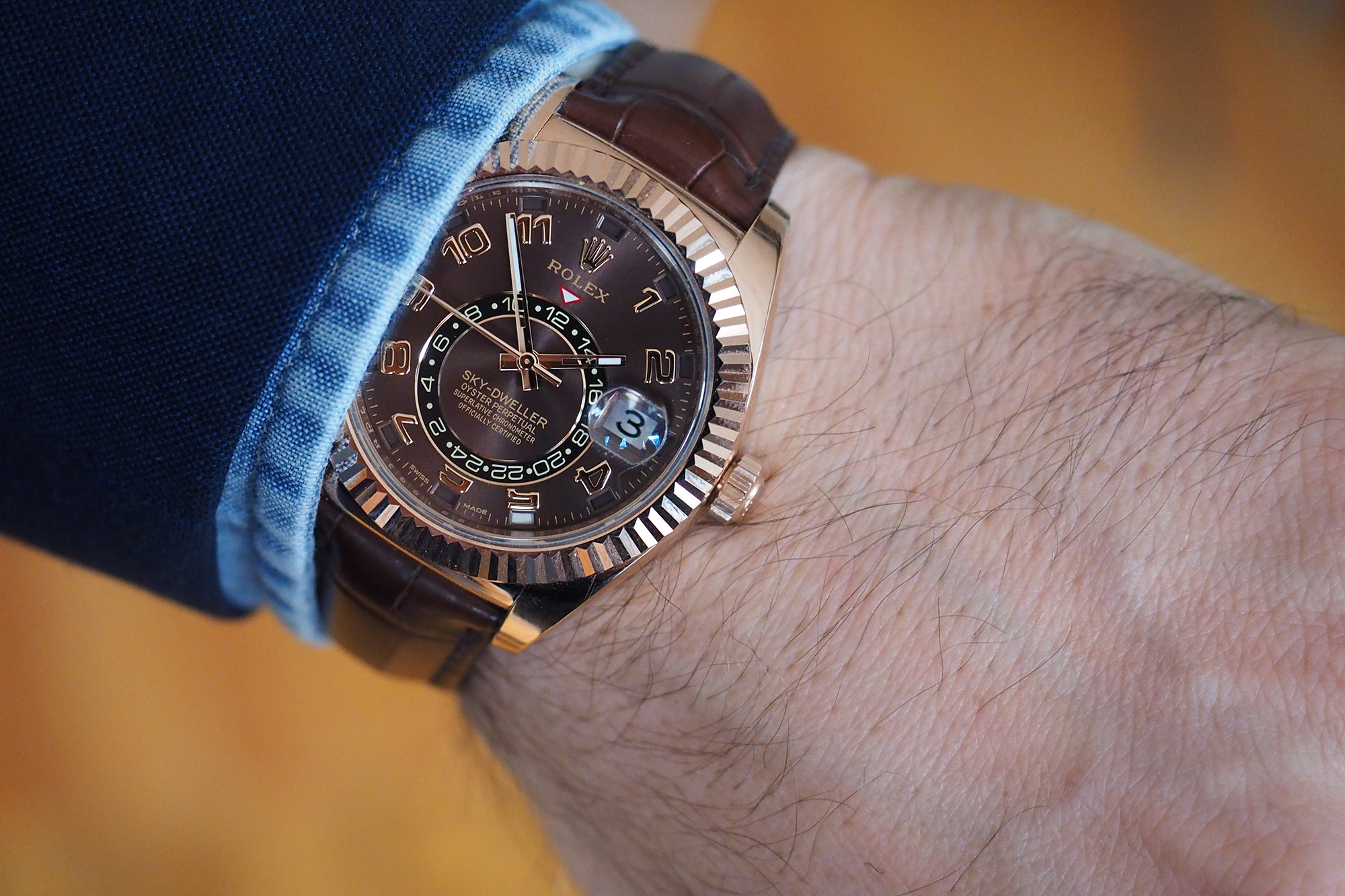 Rolex Sky Dweller Everose