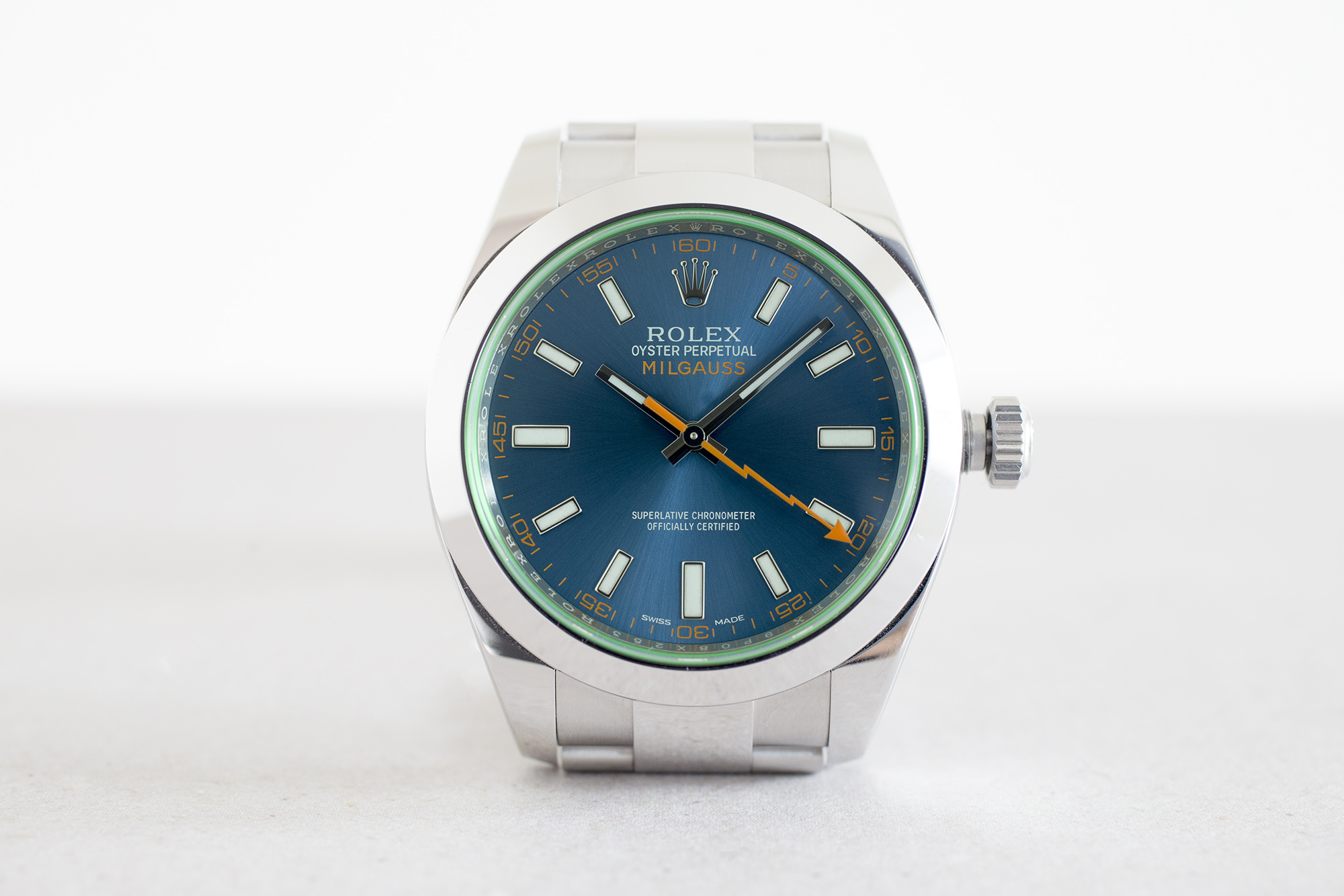 rolex milgauss z-blue