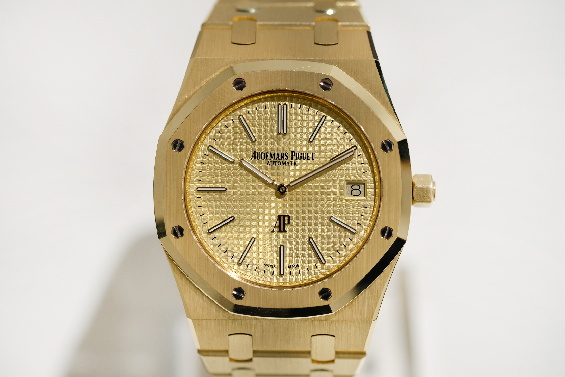 yellow gold dial royal oak jumbo audemars piguet