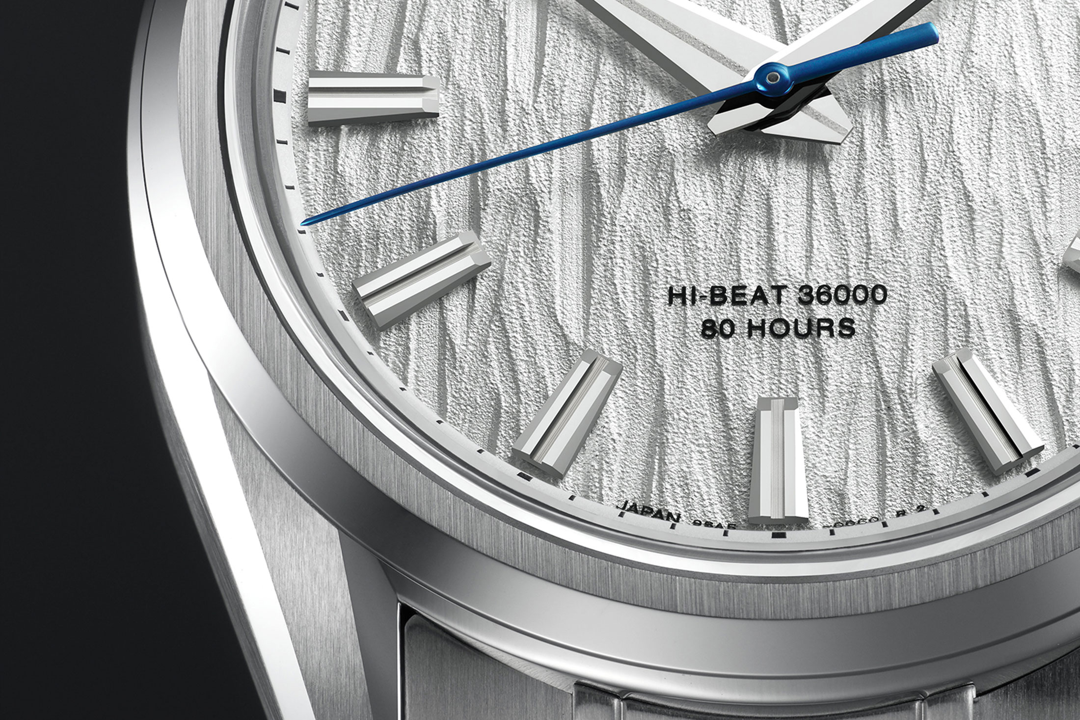 グランドセイコー SLGH005の文字盤クローズアップ 6時位置