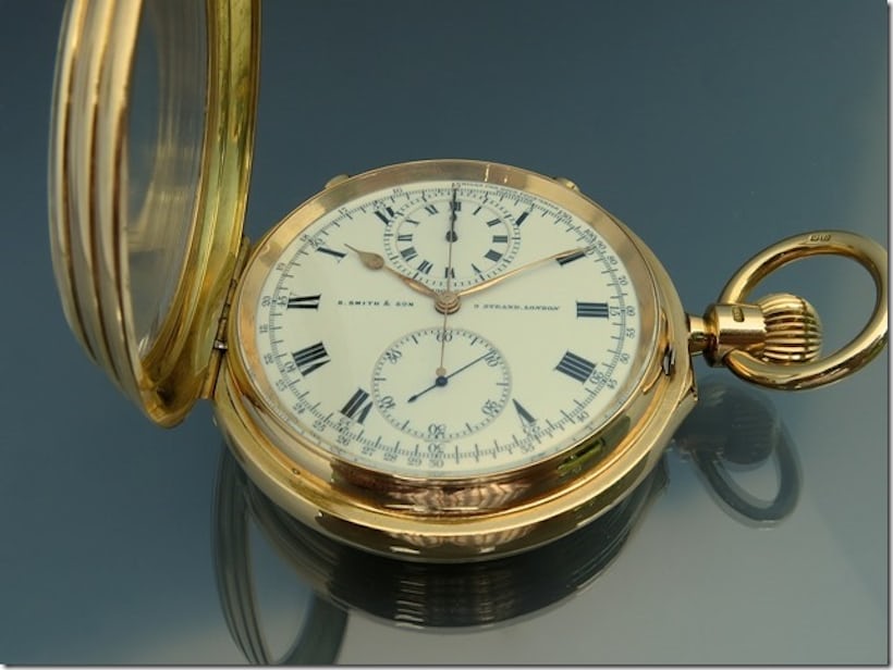 An English pocket watch, with Robert Benson North's patented tourbillon.