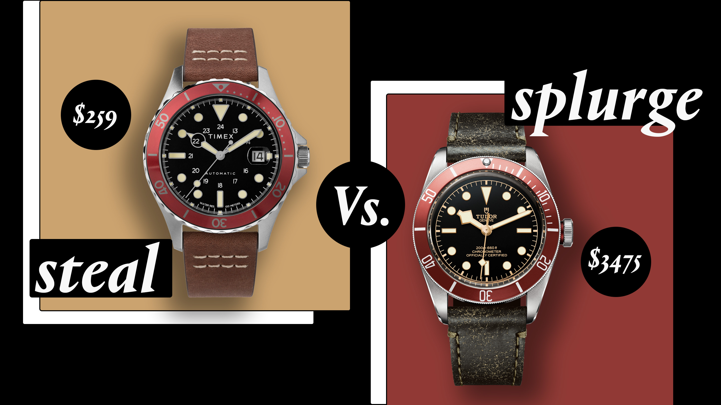Steal Vs. Splurge: 赤いベゼルと黒い文字盤を備えた腕時計たち - Hodinkee Japan （ホディンキー 日本版）