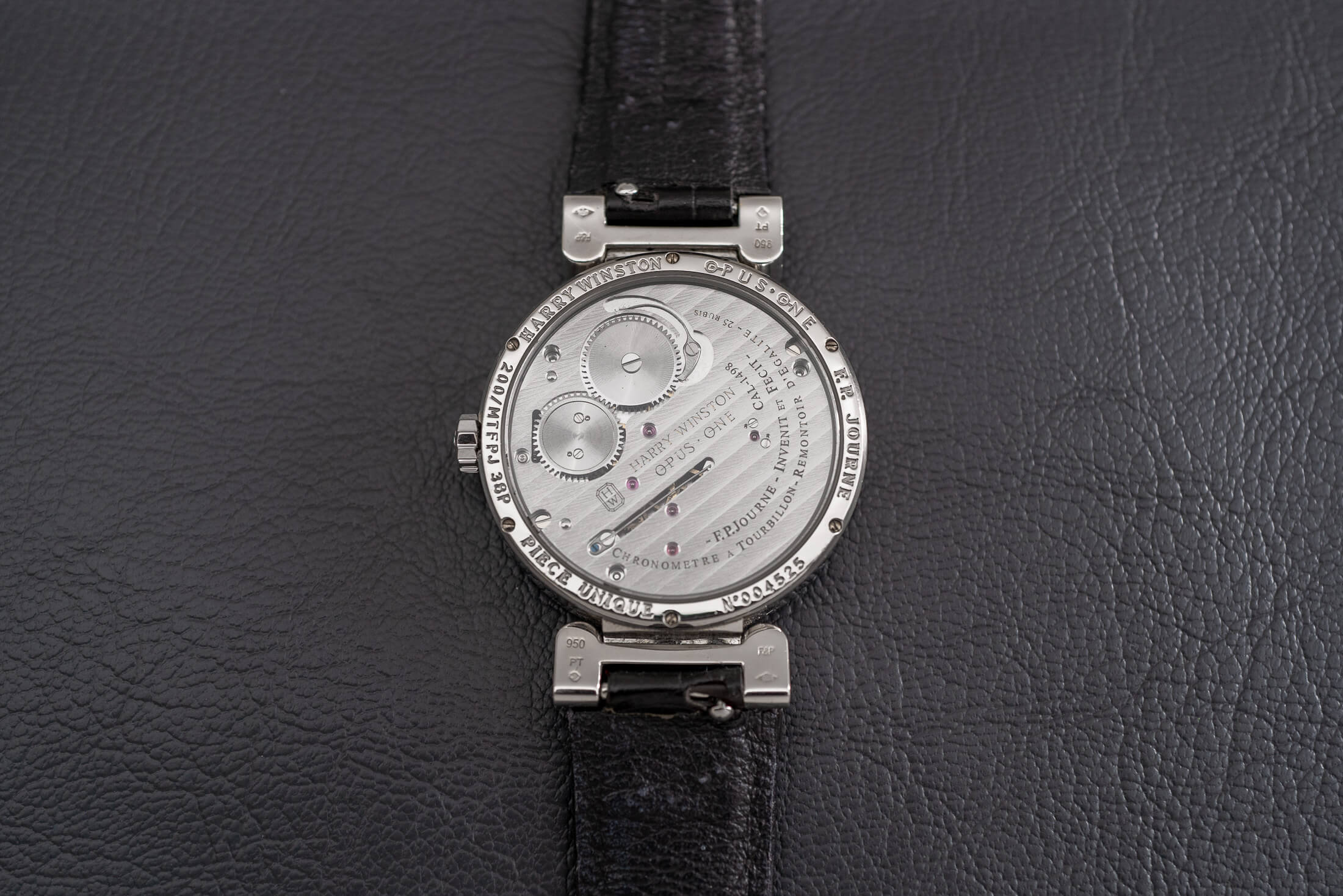 ハリー・ウィンストンとF.P.ジュルヌによるオーパス1 トゥールビヨンのムーブメント