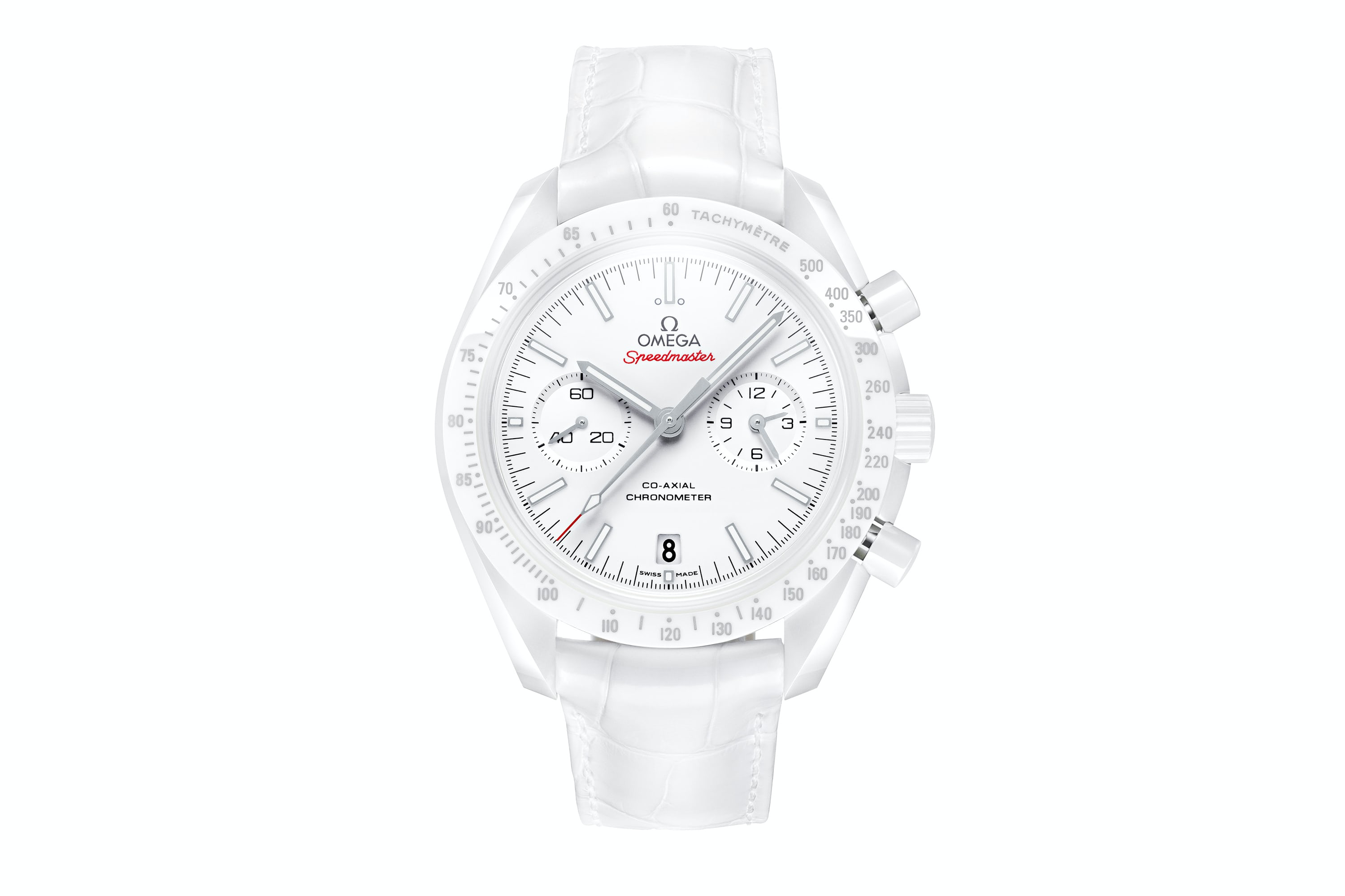 White Omega Speedmaster 