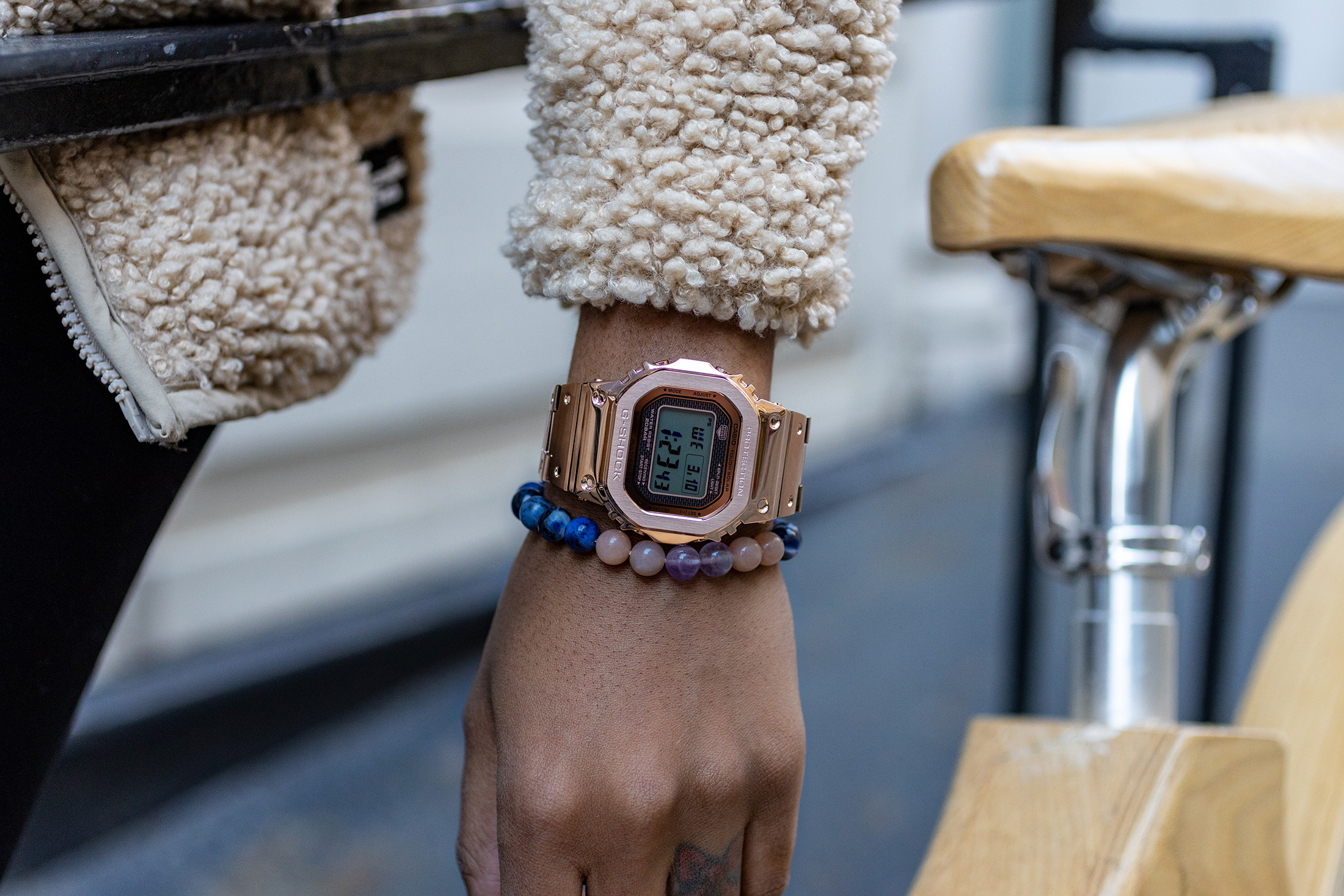 春色3カラー✧ G-SHOCK ローズゴールドGMW-B5000GD-4