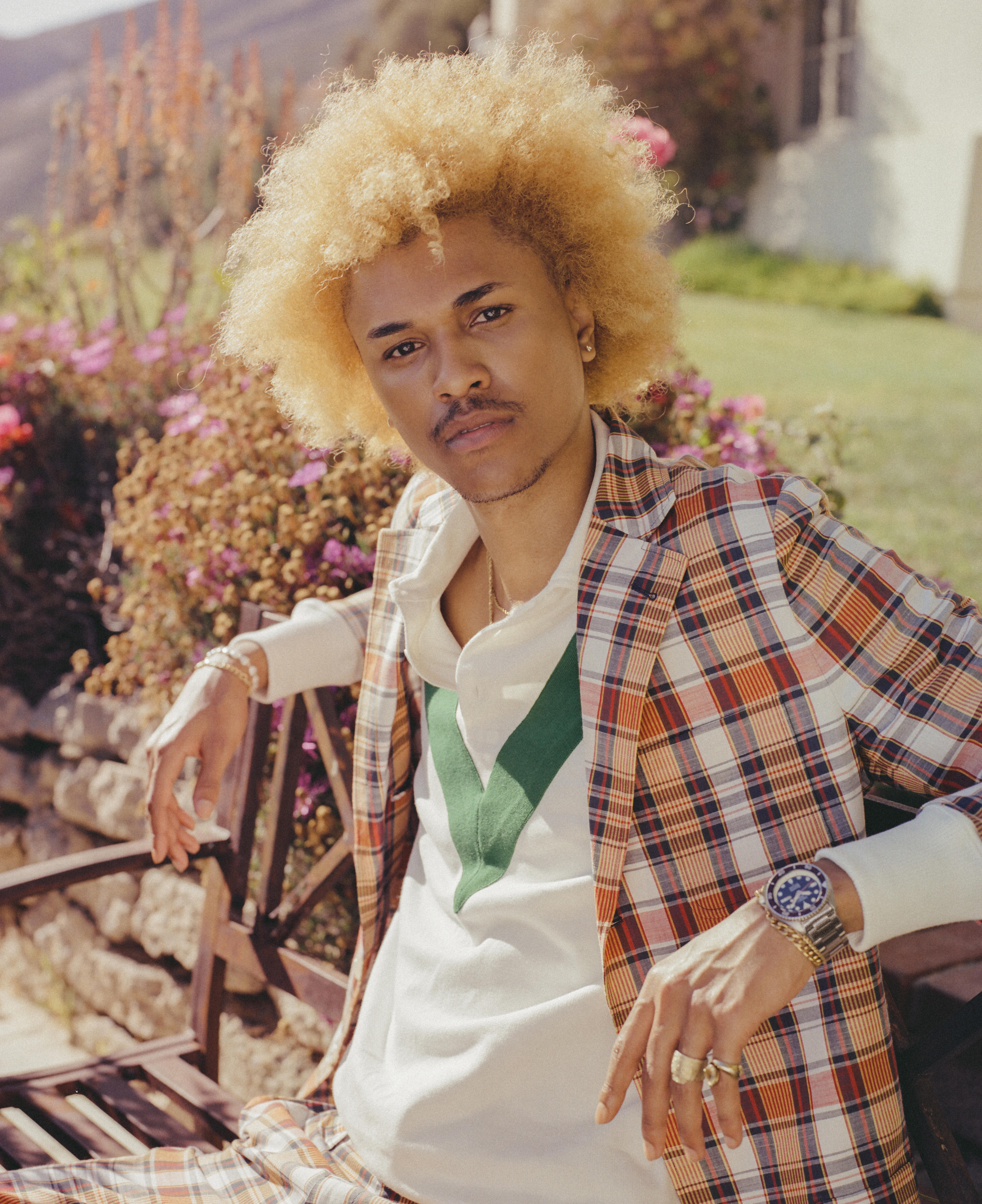 Male model wearing Rowing Blazers Seiko