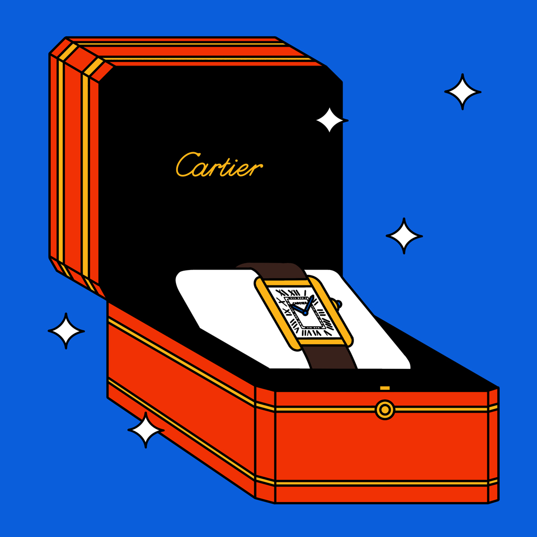 Cartier Tank illustration