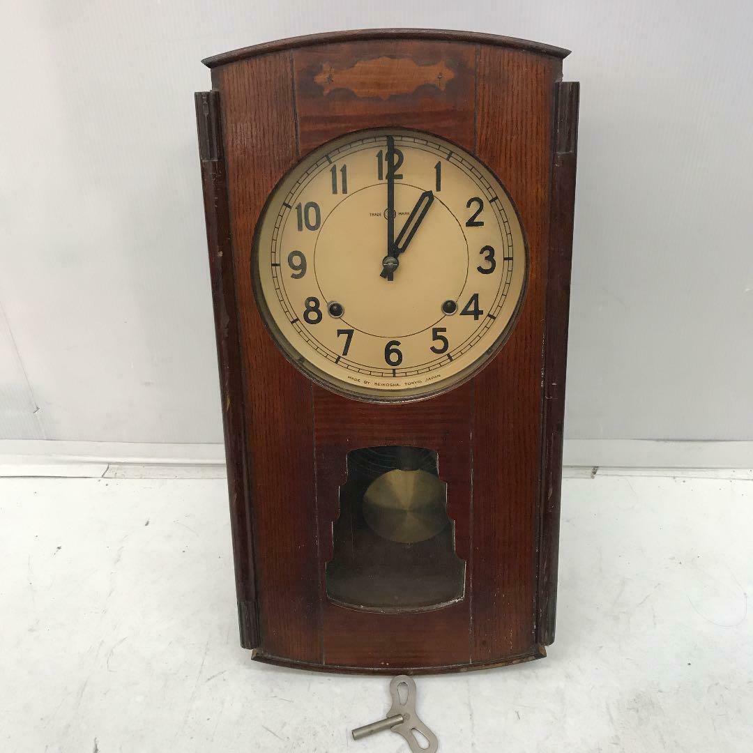 45年前のアンティーク掛け時計 かえる 日本製 45年前のアンティーク