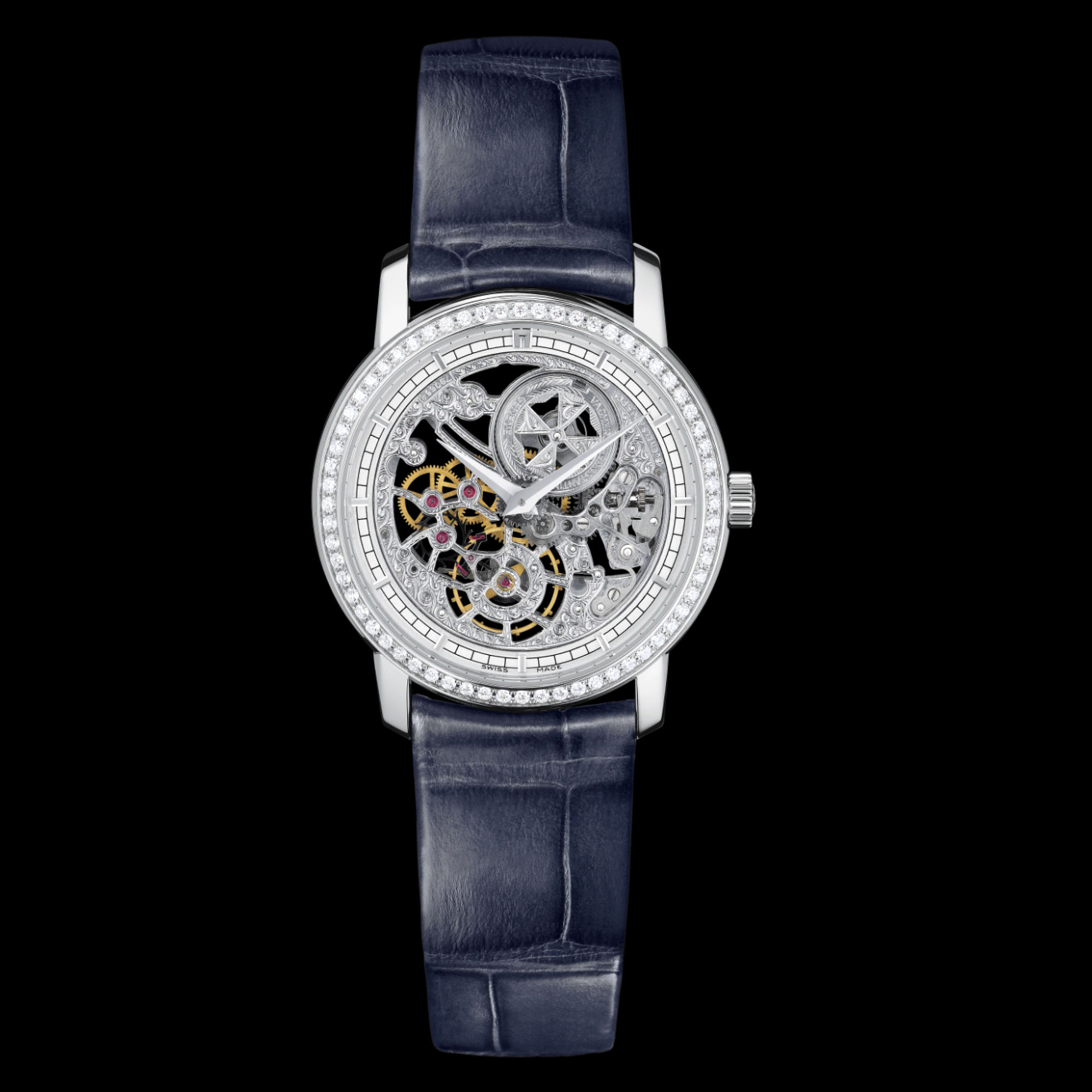 Vacheron Constantin watch on a black background