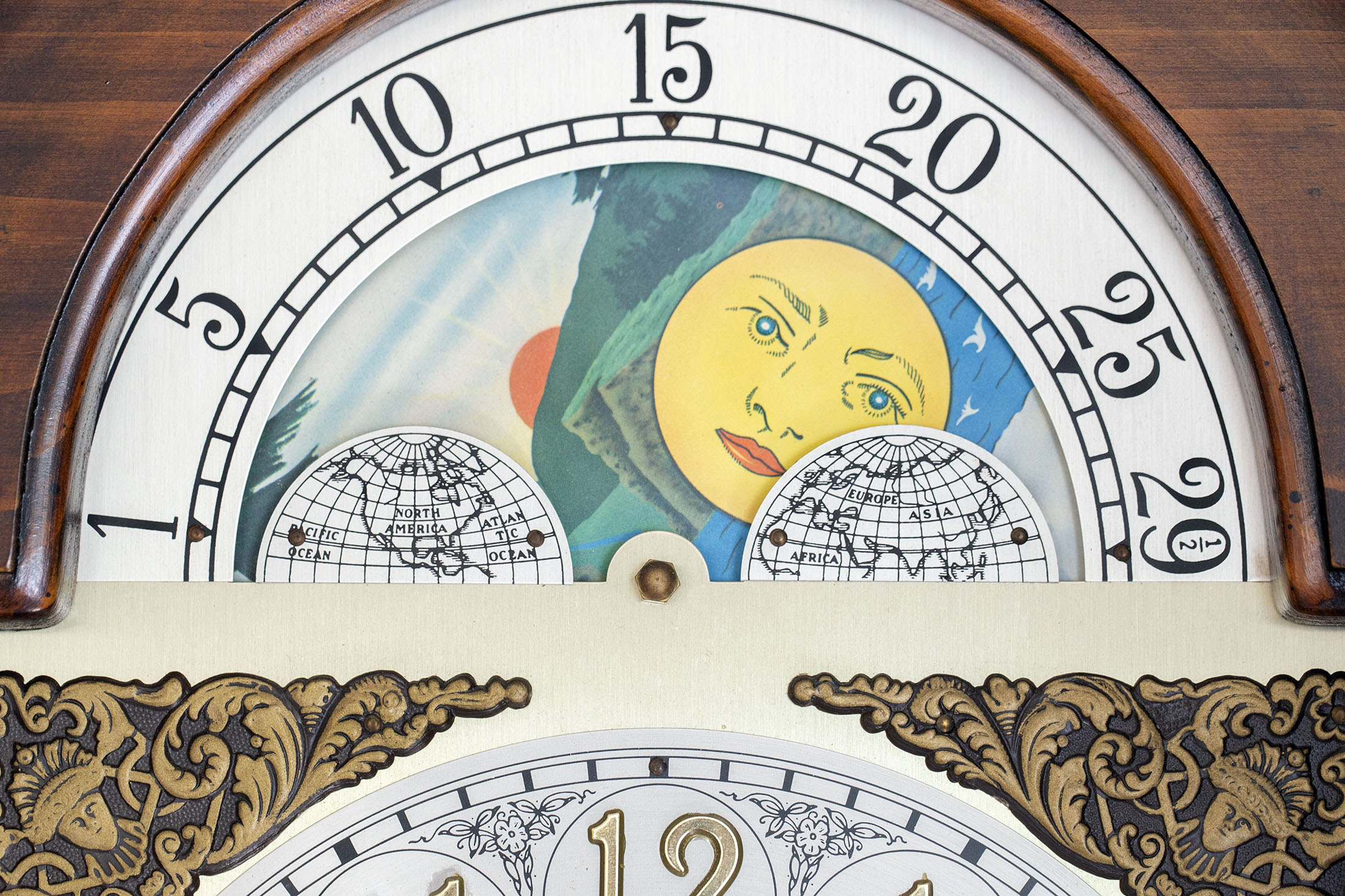 Moonphase of a grandfather clock 