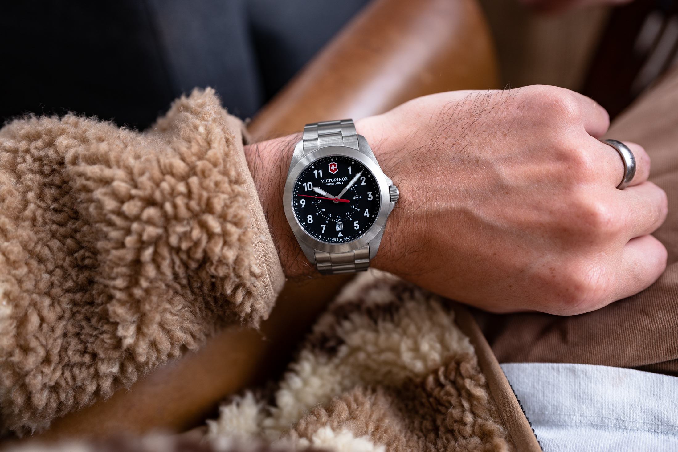 The Victorinox Heritage on the author's wrist. 