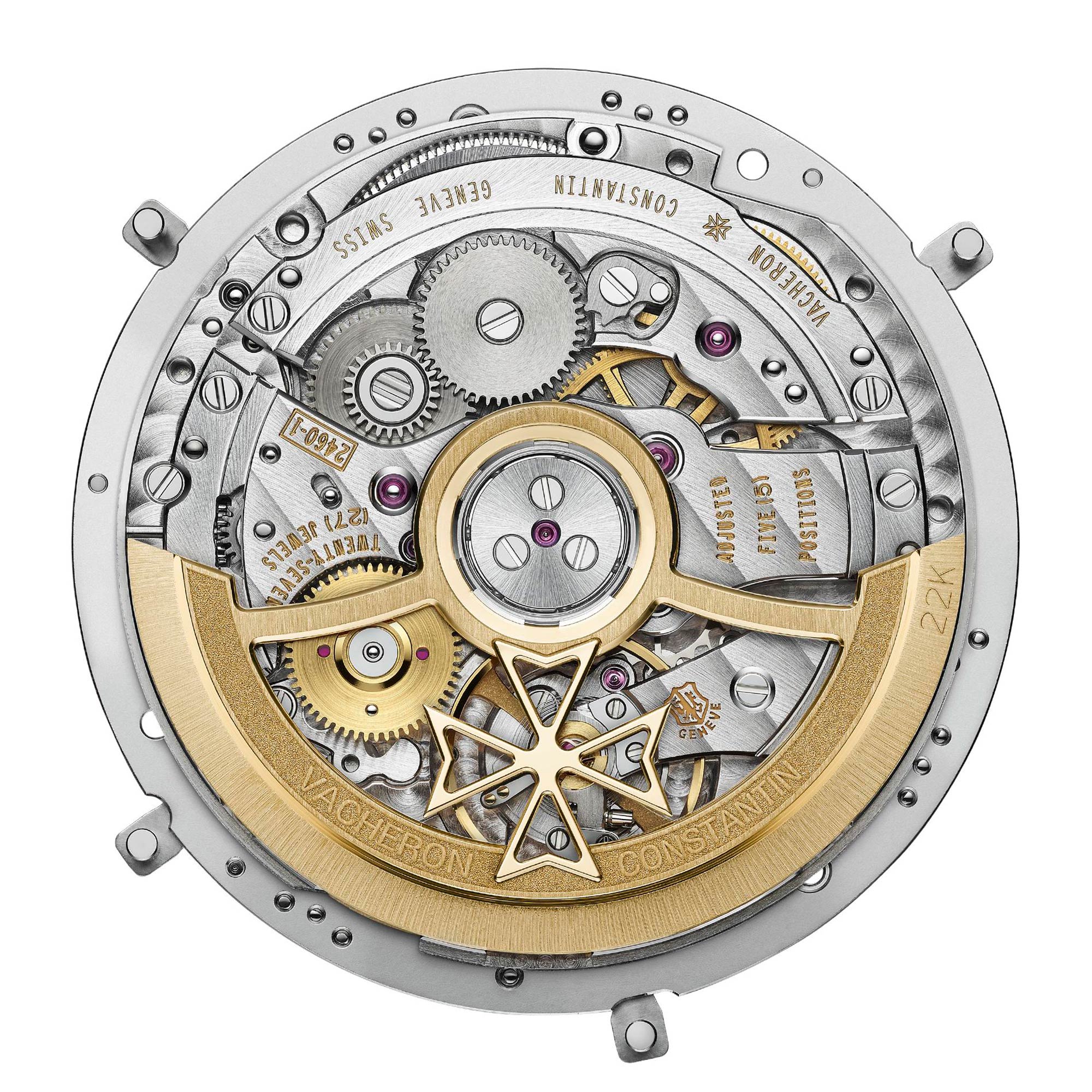 movement side/top plate, Vacheron Constantin caliber 2460 QCL/1,