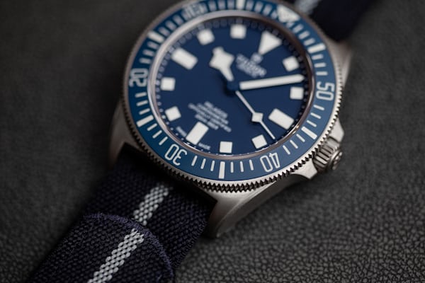 The case detail of the Pelagos FXD