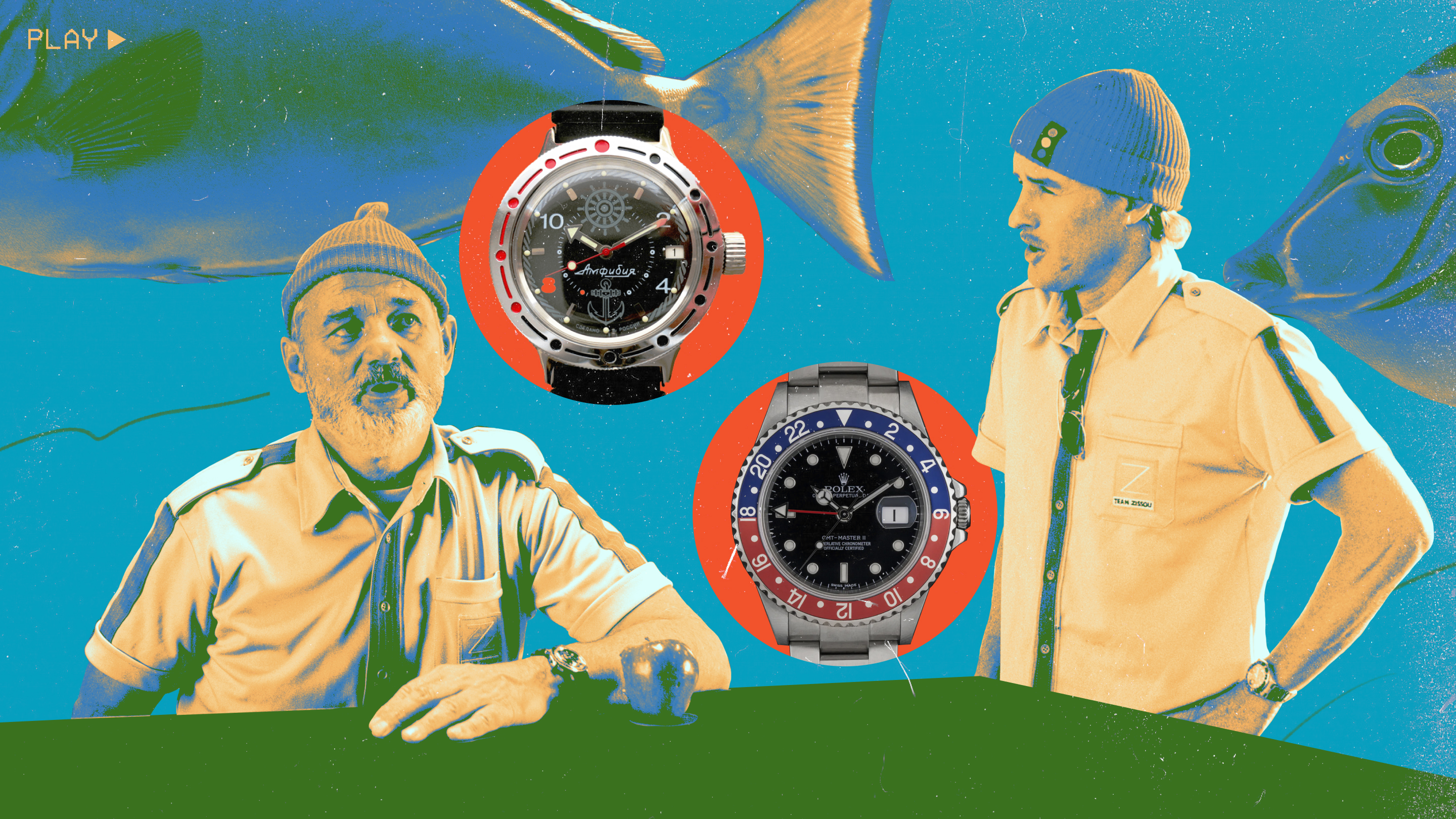 希少【劇場使用版・B2ポスター】ライフ・アクアティック ウェス