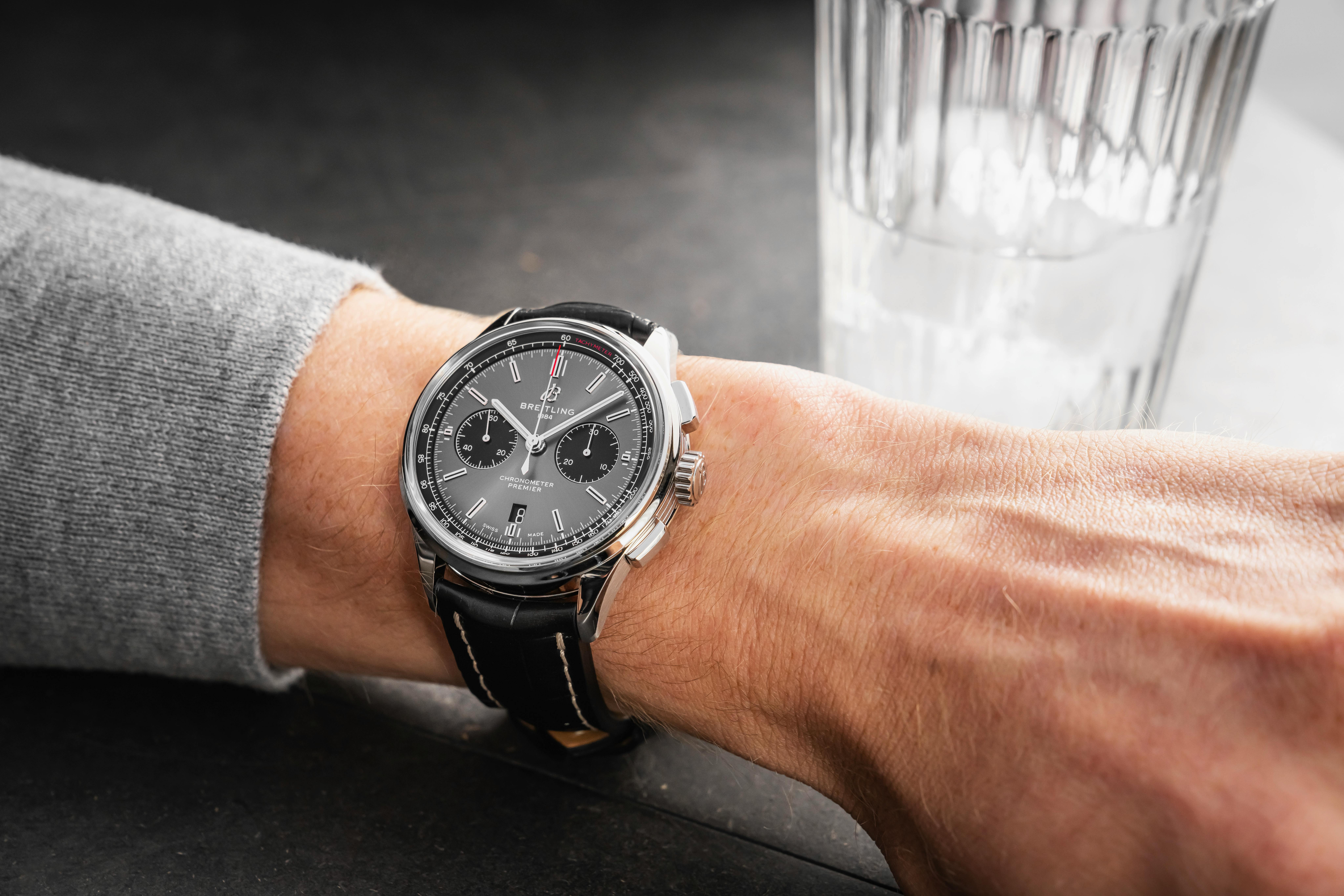 A wrist with a watch 