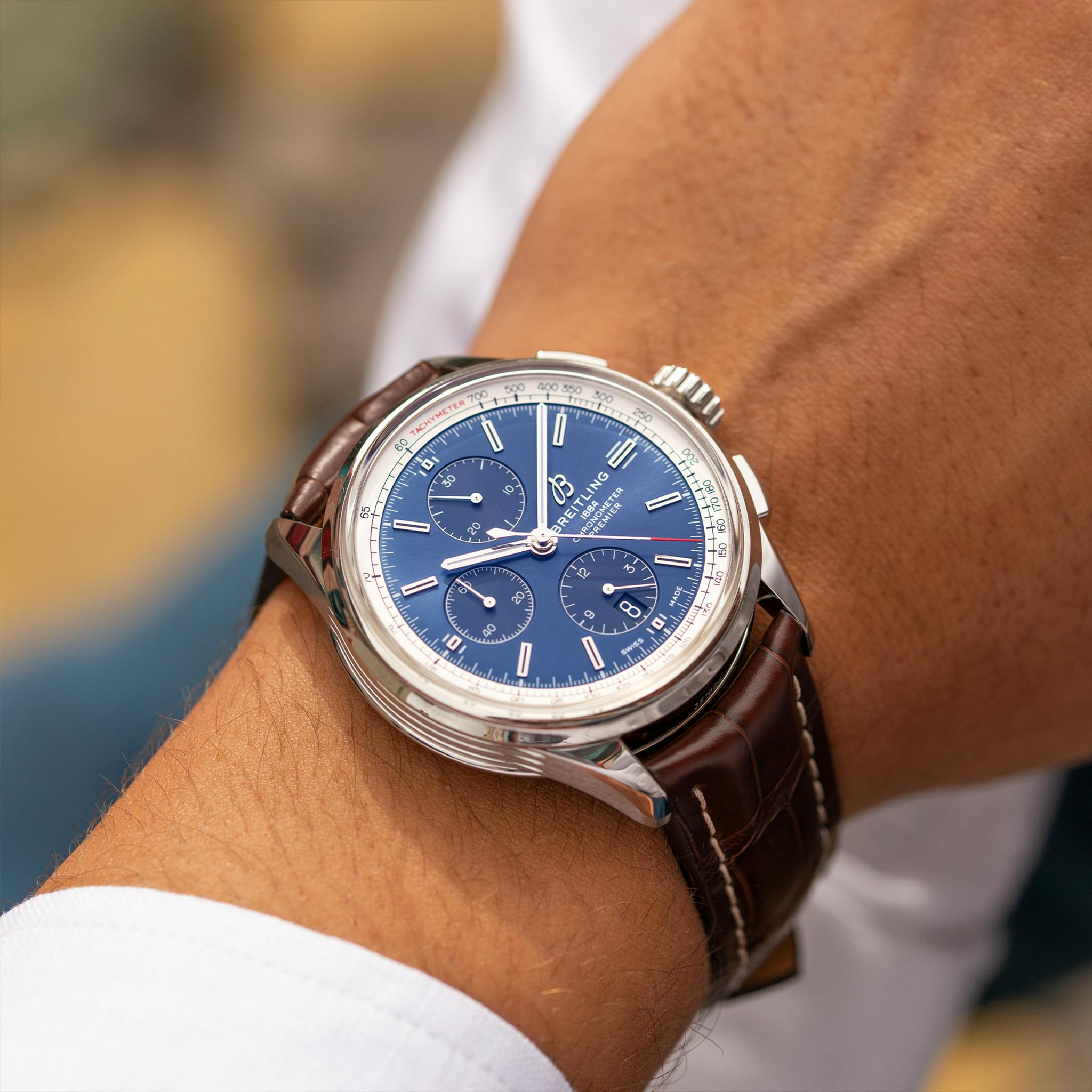 A wrist with a watch