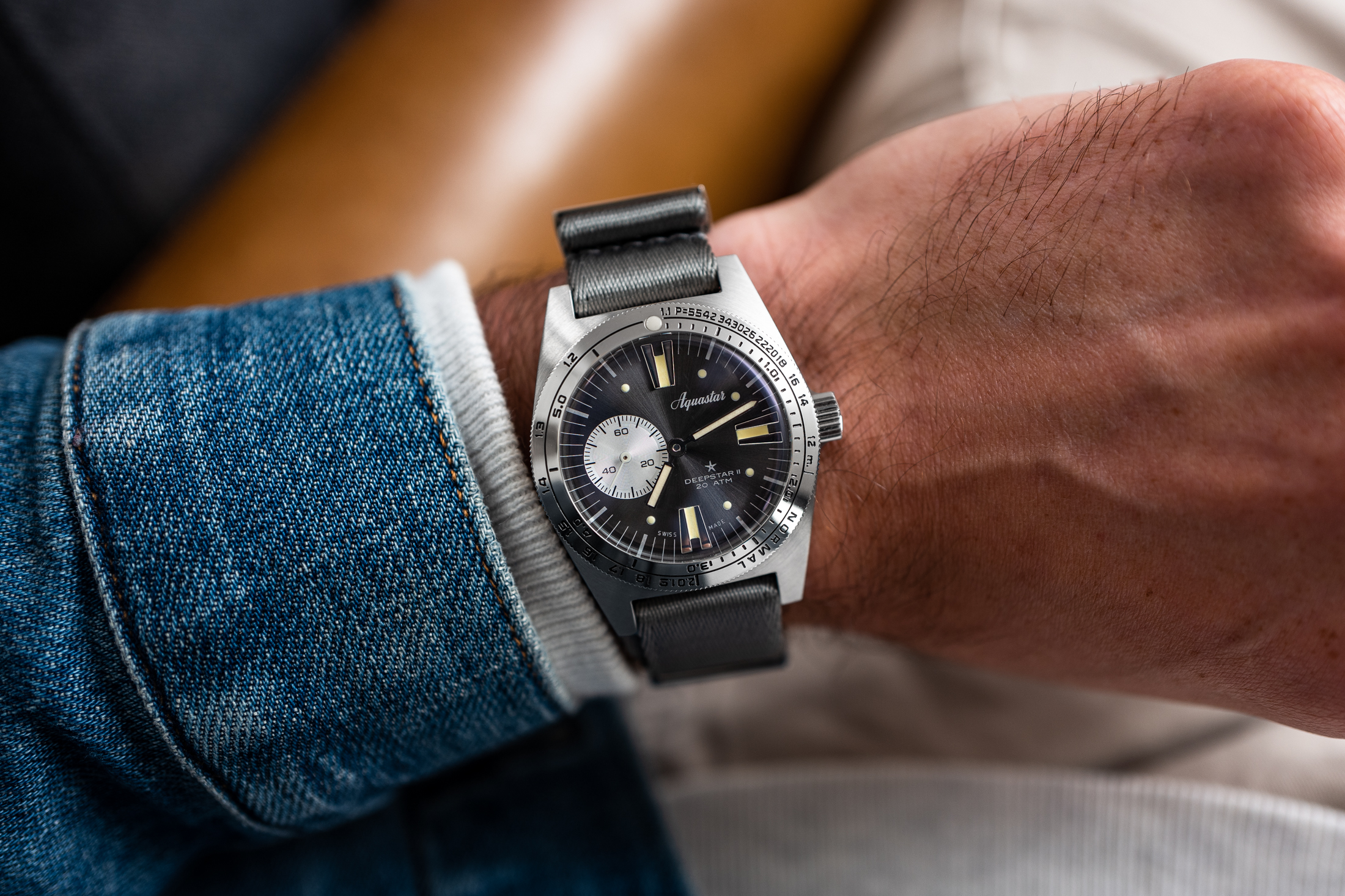 the deepstar II on the author's wrist