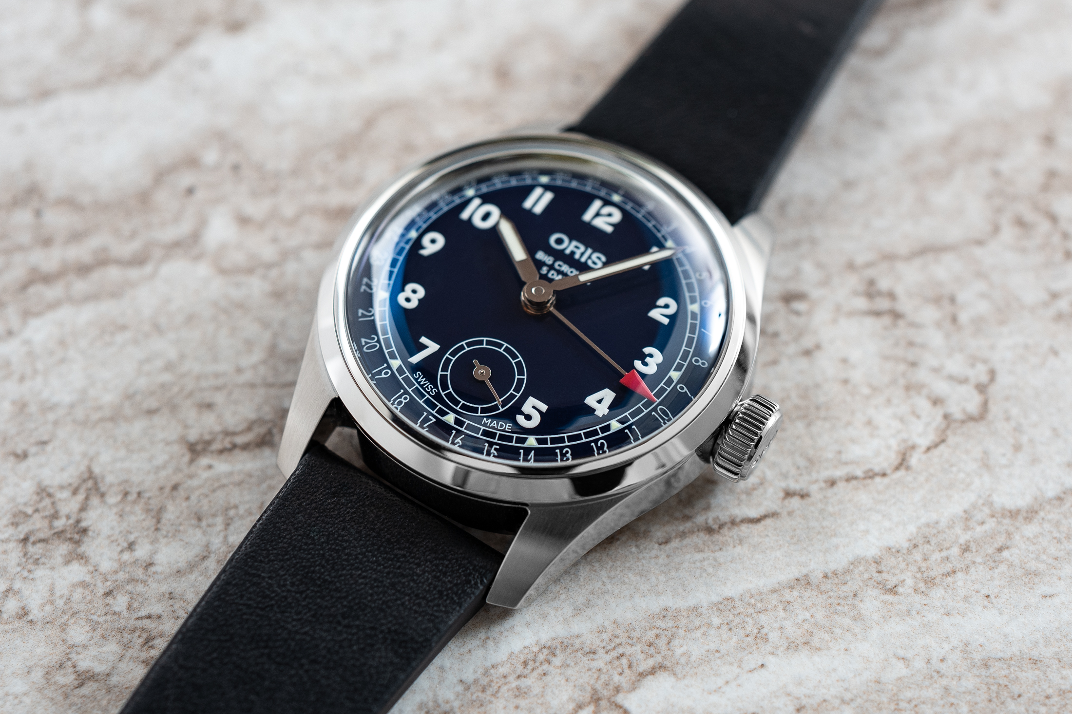 An Oris BC 403 on a table.