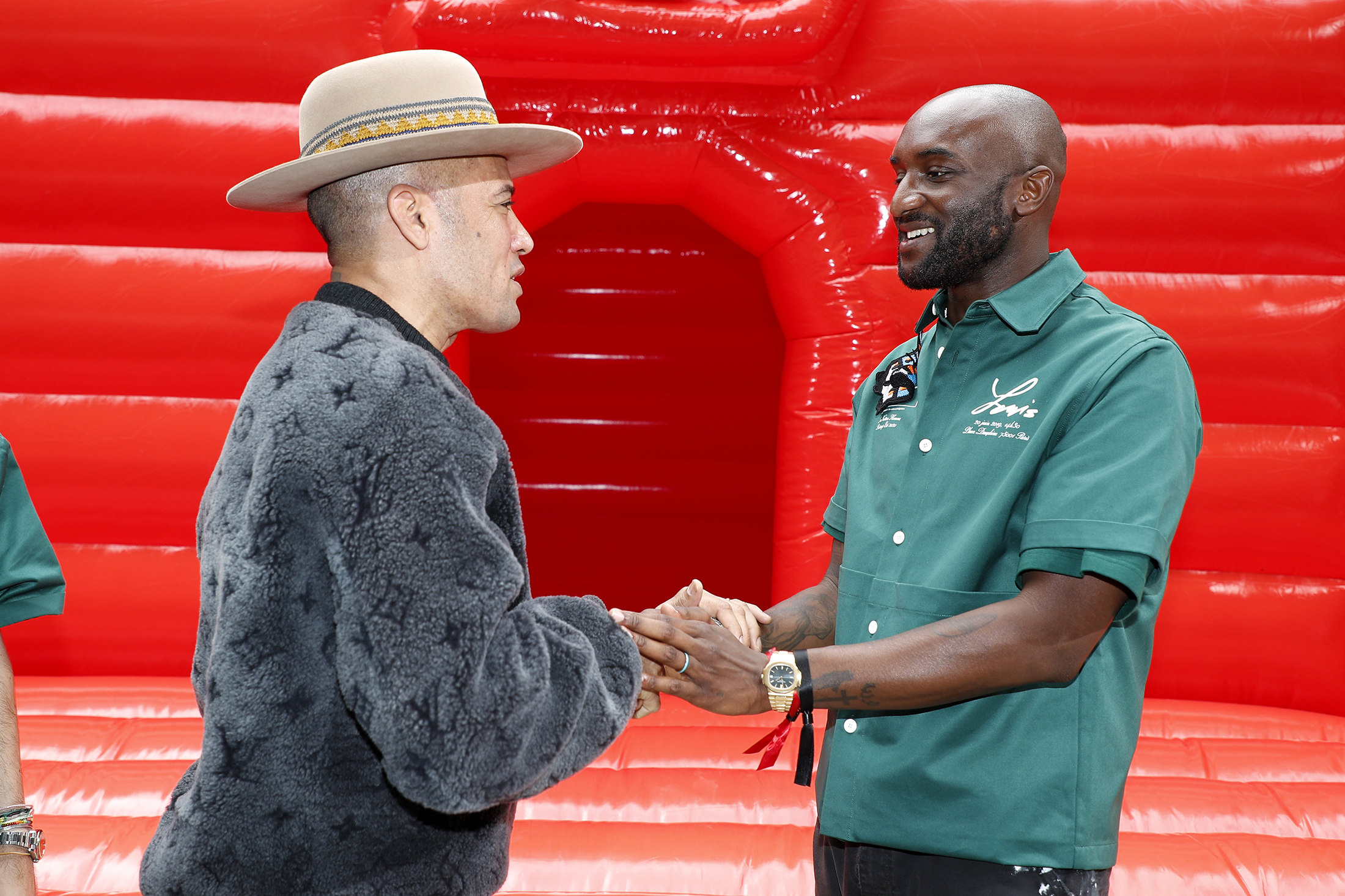 Late fashion designer Virgil Abloh wearing his gold Nautilus