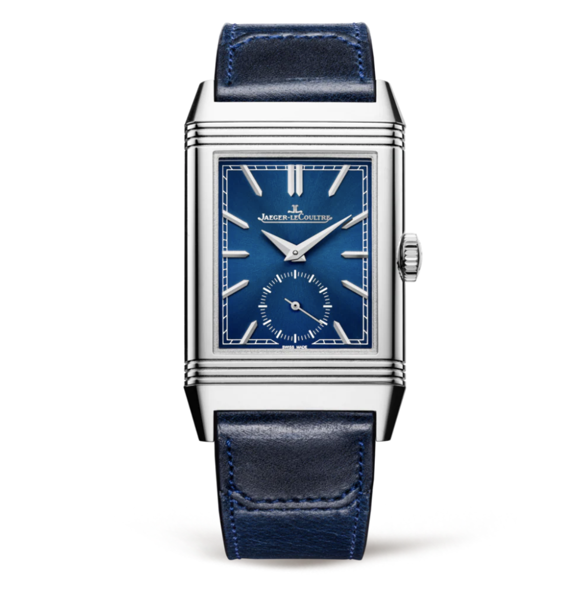 A Reverso watch on a white background