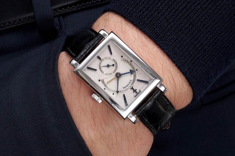 face of rectangular watch