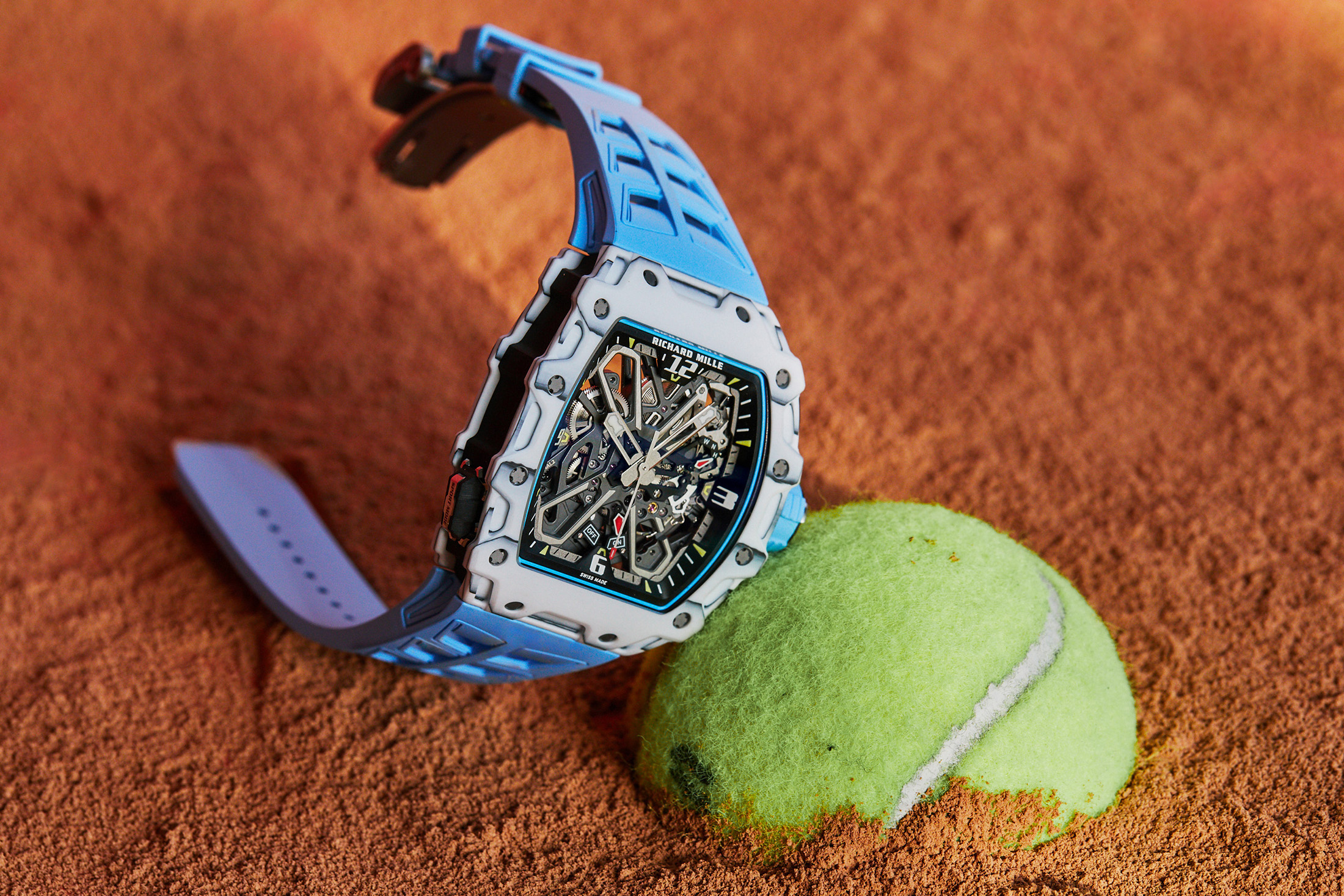 Richard Mille RM 35-05 , leaning on a tennis ball