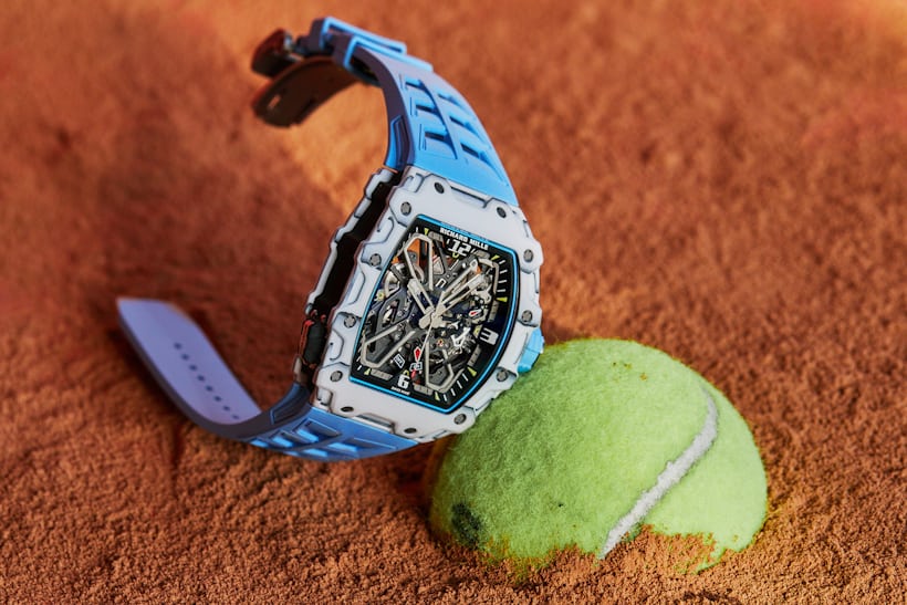 Richard Mille RM 35-05 , leaning on a tennis ball