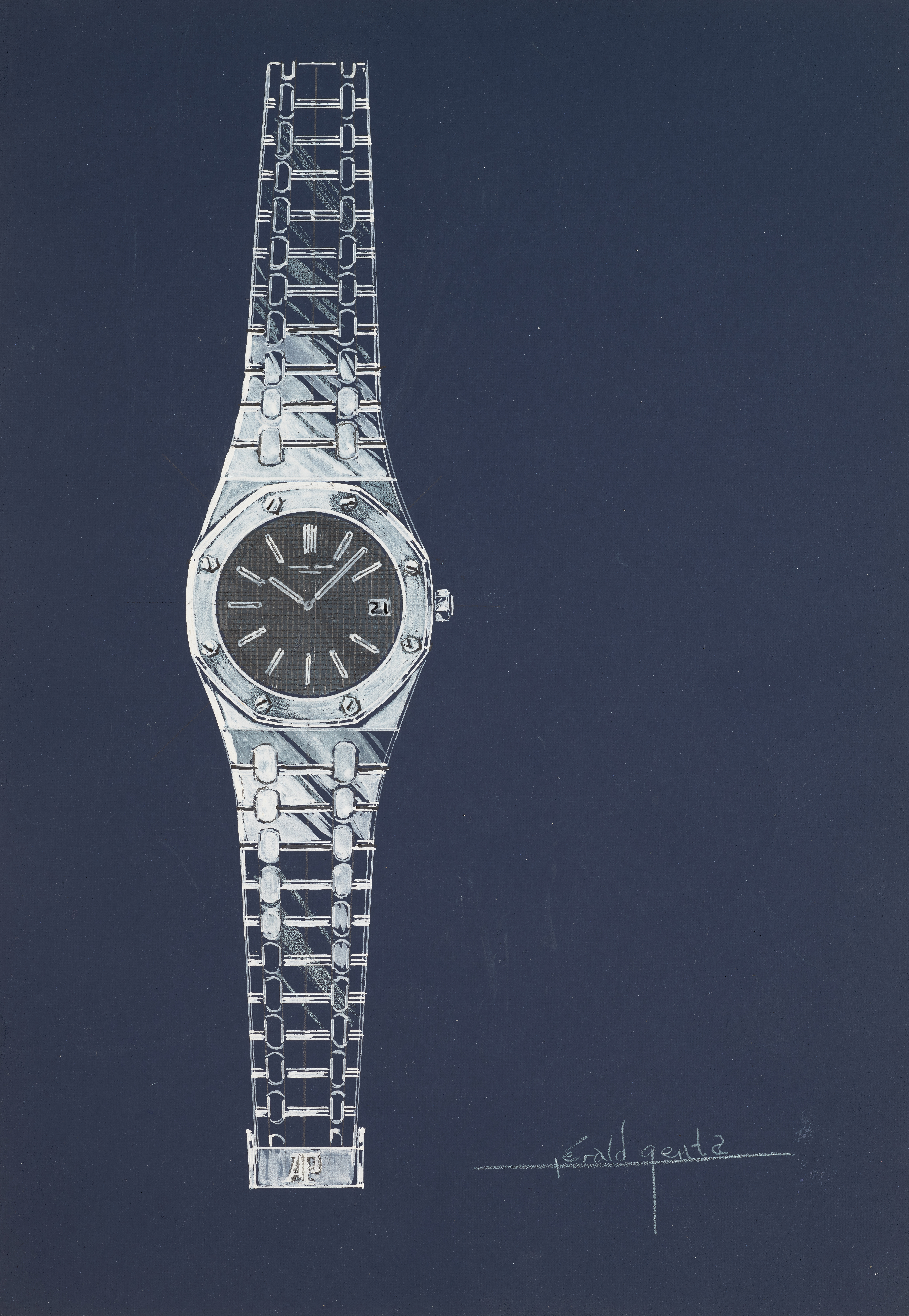 A sketch of the Audemars Piguet Royal Oak