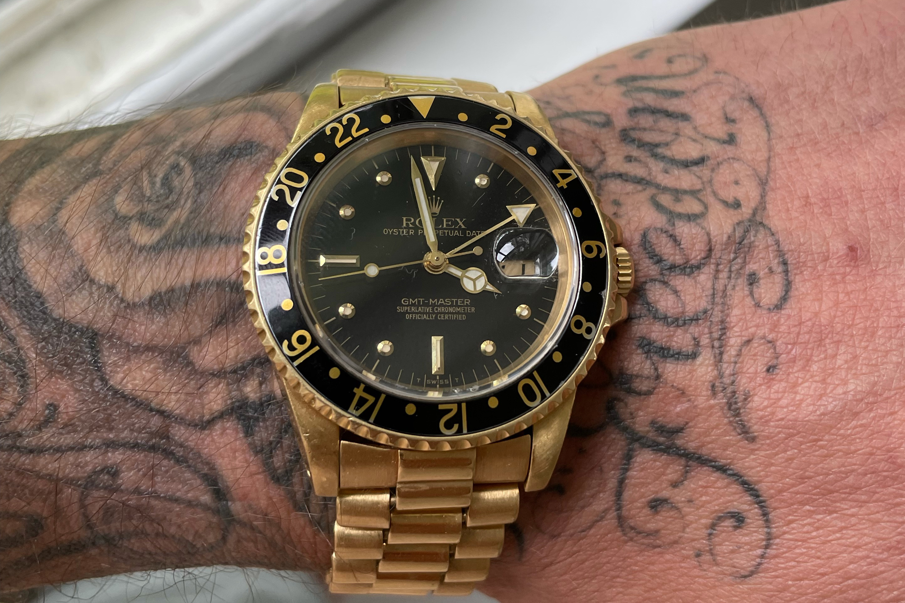 Michael Chernow's gold GMT-Master 