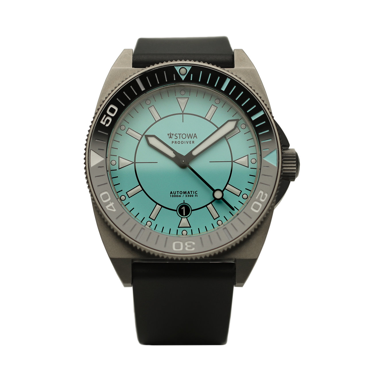 Blue dial Stowa watch