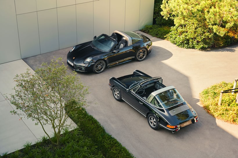 old and new 911