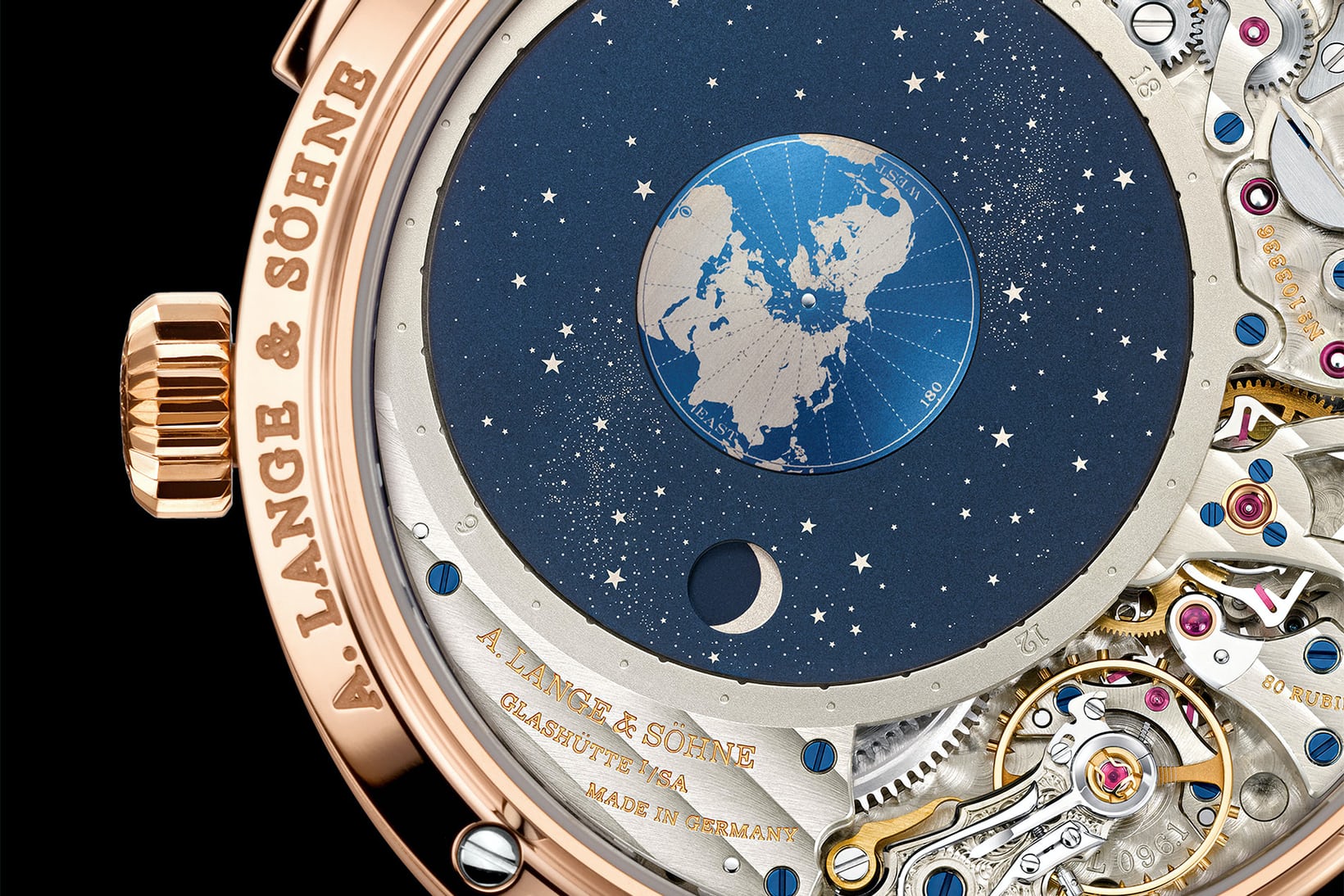 Lange & Söhne Richard Lange Perpetual Terraluna, rear view