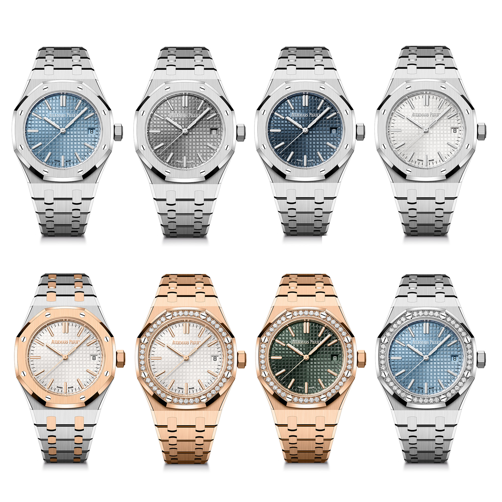 Audemars Piguet Royal Oak Selfwinding / 37mm full variety in all case materials and dial colors including diamonds