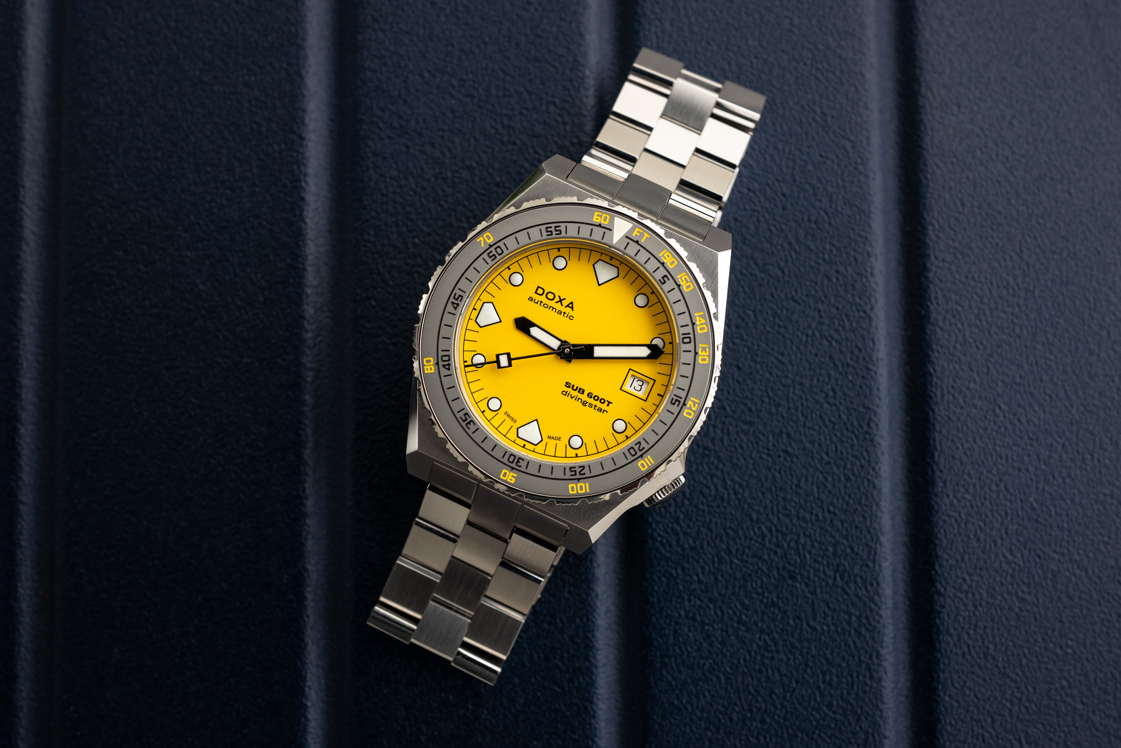 The 600T Divingstar on a blue background. 